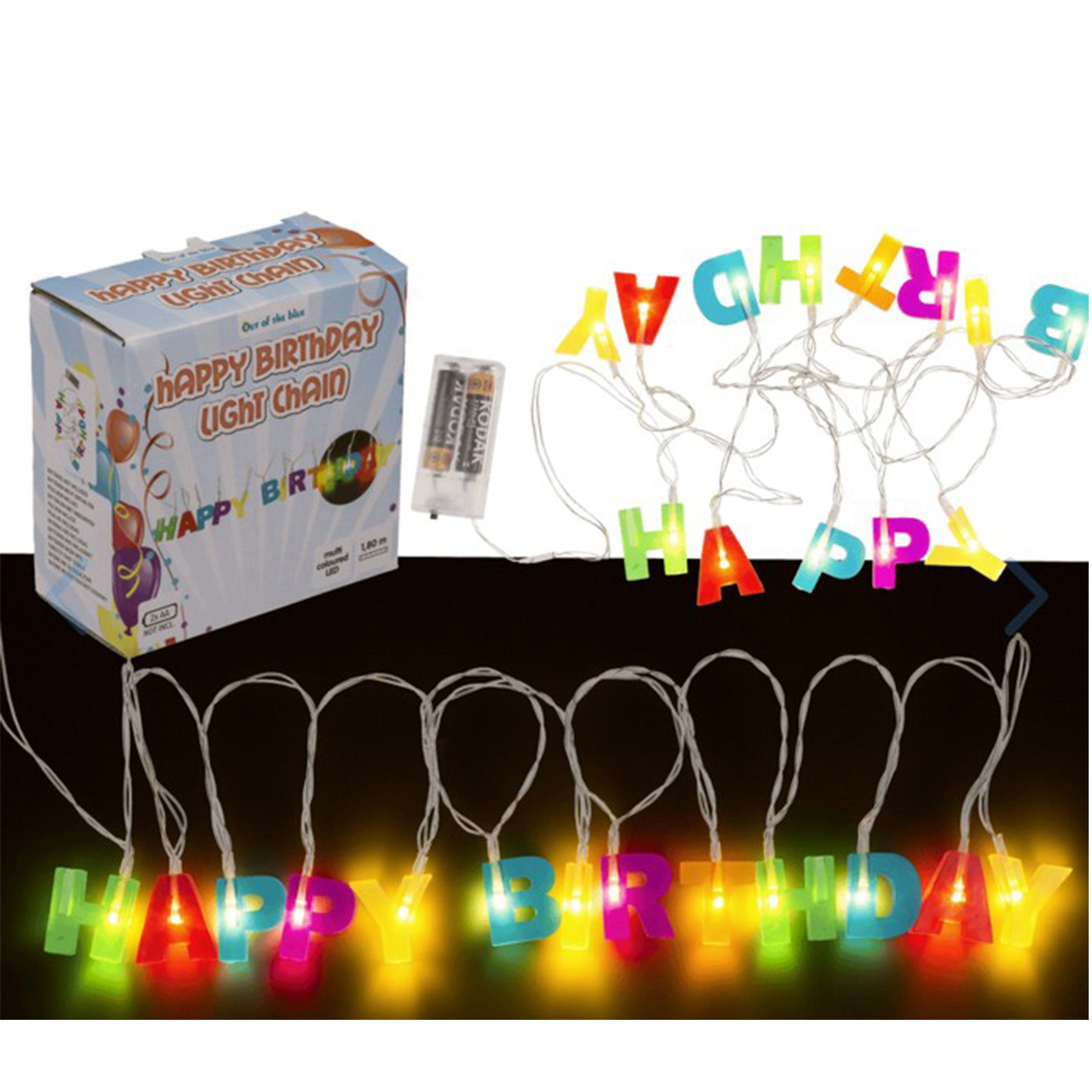 🎉 Happy Birthday LED-Lichterkette – Bunte Geburtstagsdeko mit Wow-Effekt! | Tolle Deko und Dekorationsidee für jede Geburtstagsparty
