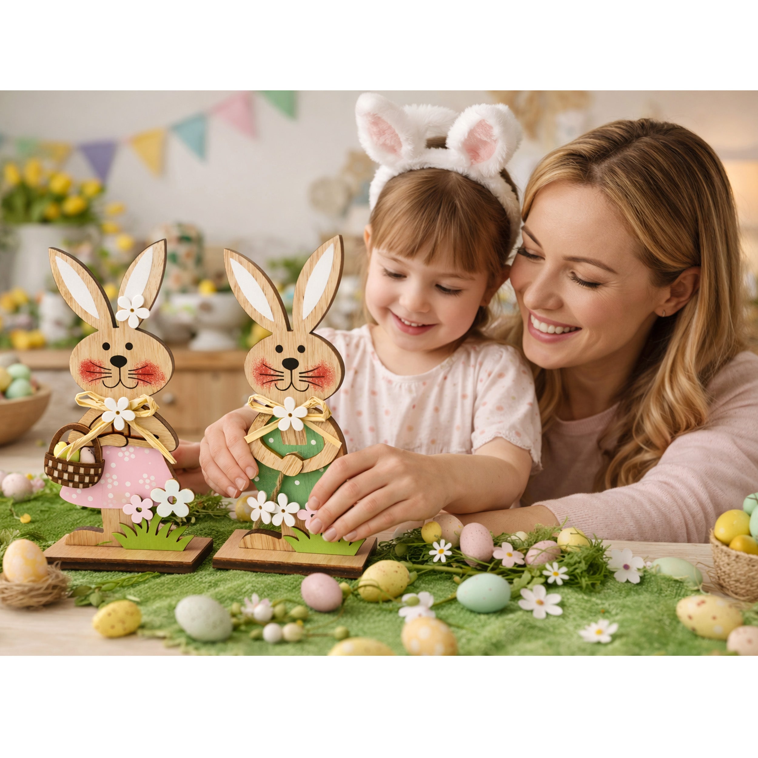 Osterhasen Osterdeko Deko Frühlingsdekoration