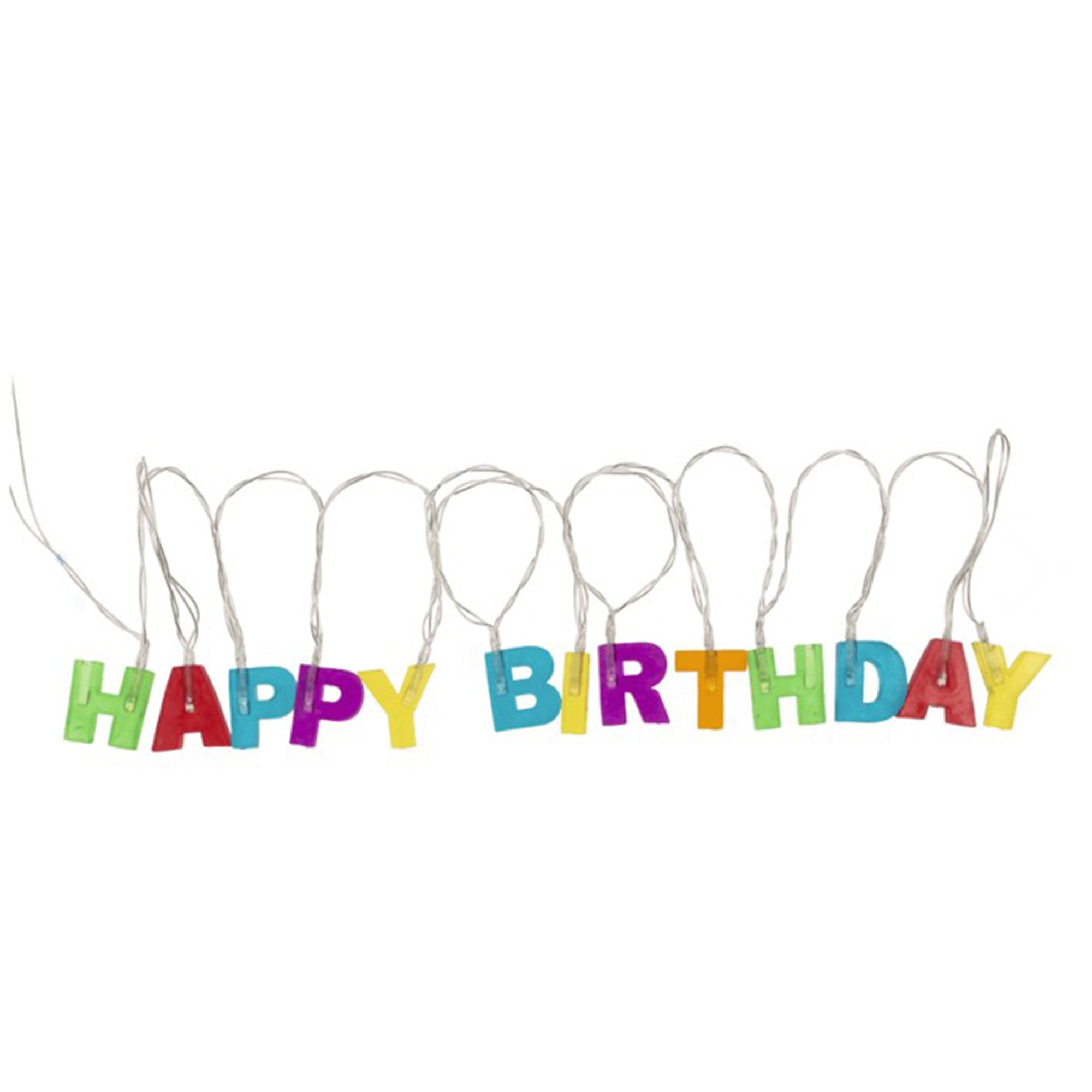 Happy Birthday LED-Lichterkette – Bunte Geburtstagsdeko mit Wow-Effekt!