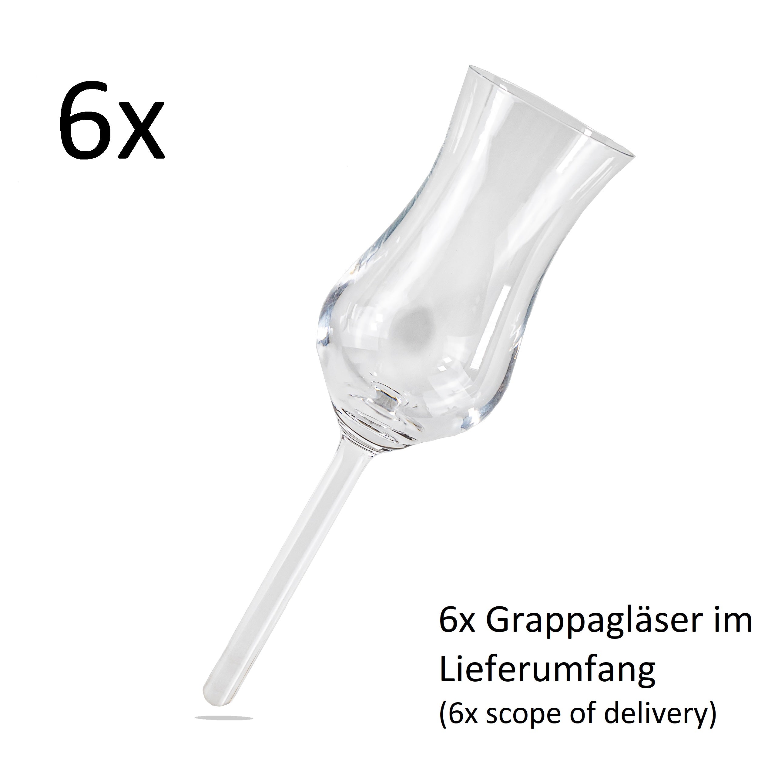 Grappaglas Schnapsglas Shot Glas ohne Fuss 80ml Leonardo Daily