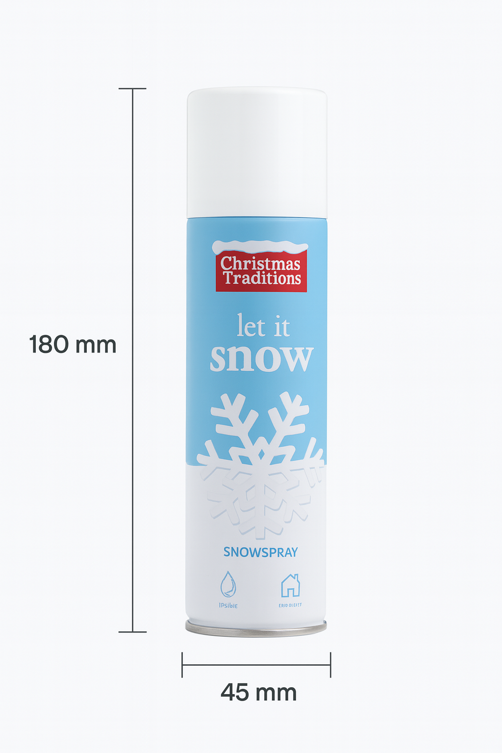 Weihnachtliches Schneespray 150 ml – Kunstschnee für Fenster & Weihnachtsdeko