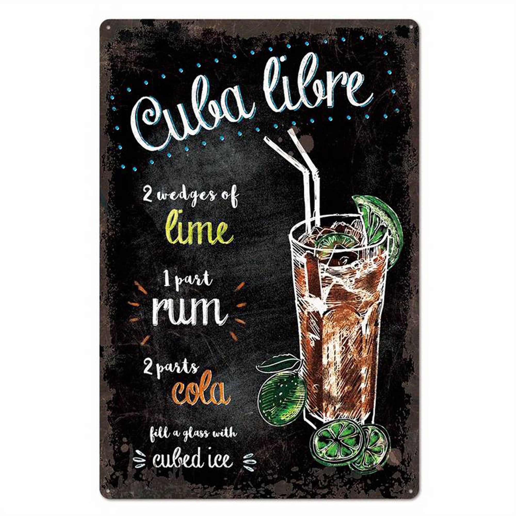 Versch. Blechschilder Retro USA 30cmx20cm