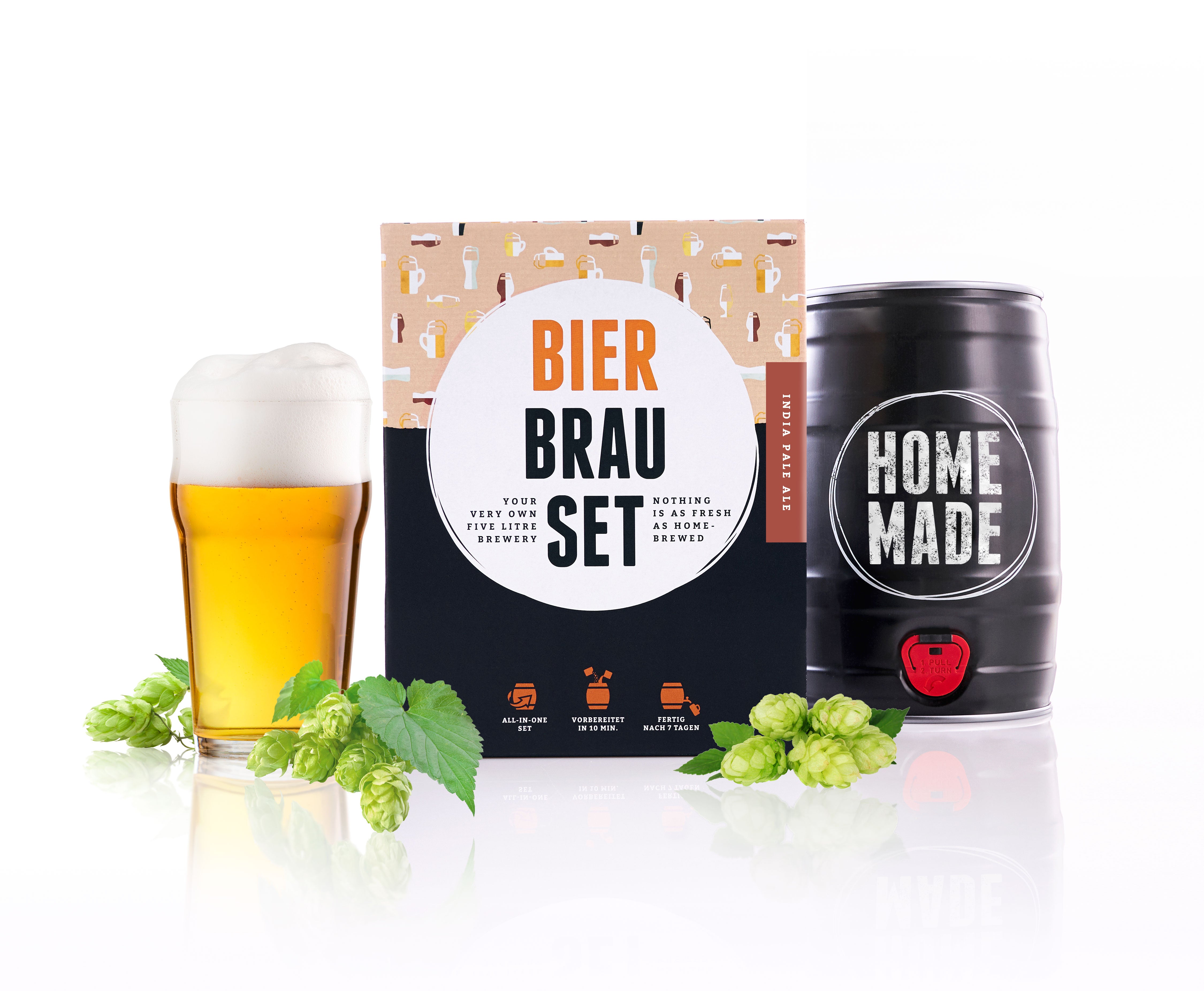 Bierbrauset zum Selberbrauen 5L – Geschenk für Männer, Papa & Bierliebhaber - Braufässchen