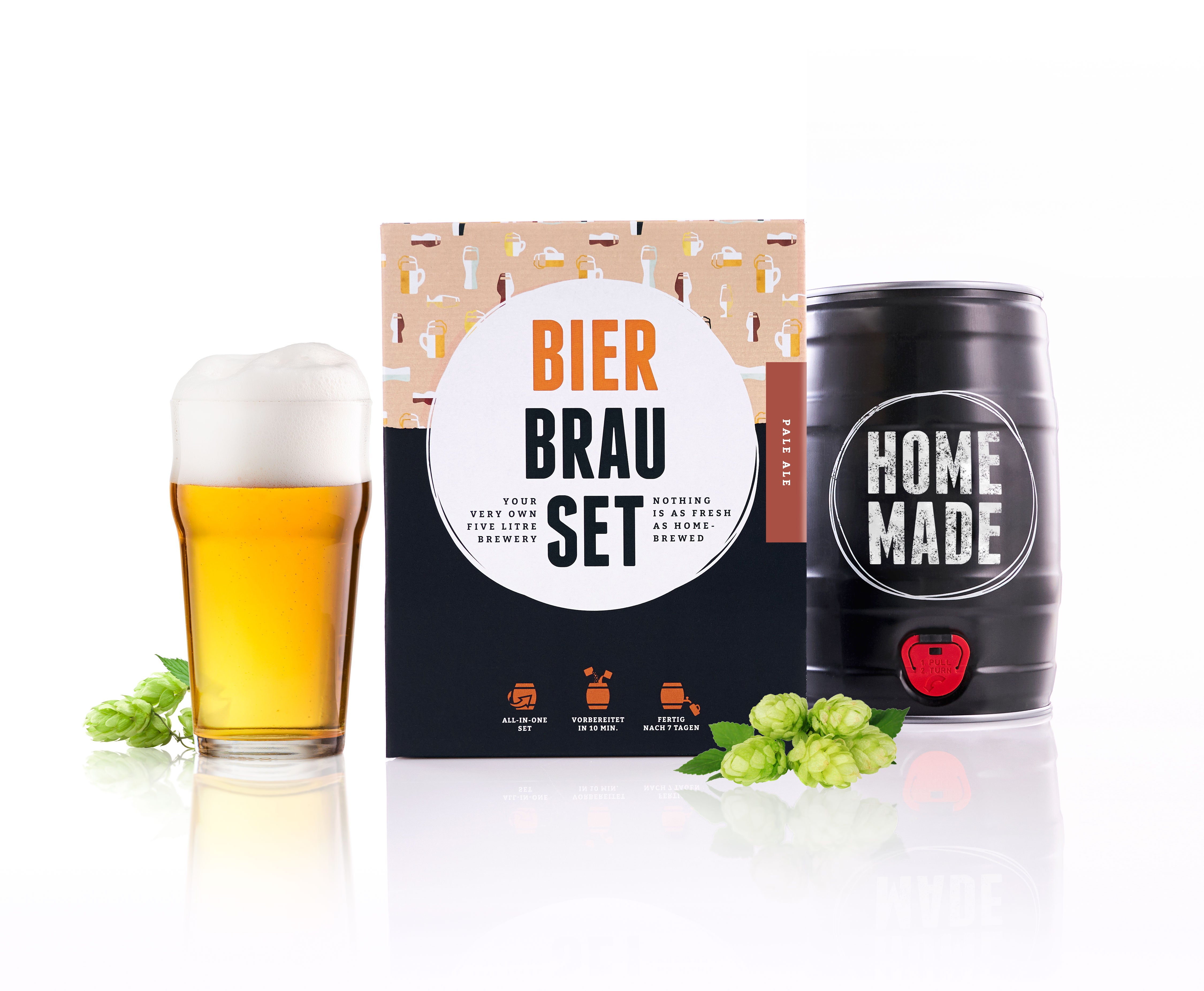 Bierbrauset zum Selberbrauen 5L – Geschenk für Männer, Papa & Bierliebhaber - Braufässchen