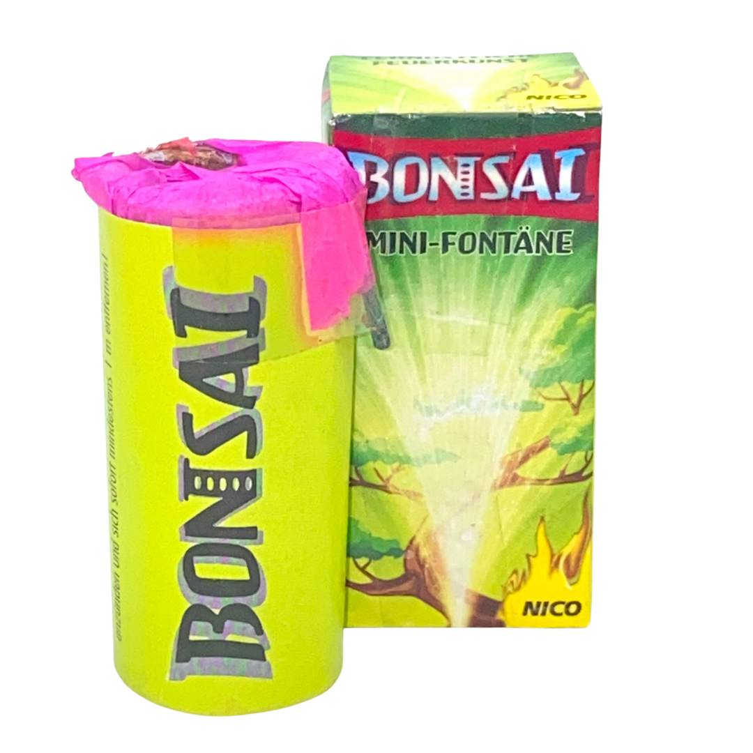 Feuerwerk Kinderfeuerwerk Ganzjahresfeuerwerk NICO Silvester mini Fontäne Bonsai Geburtstagsparty