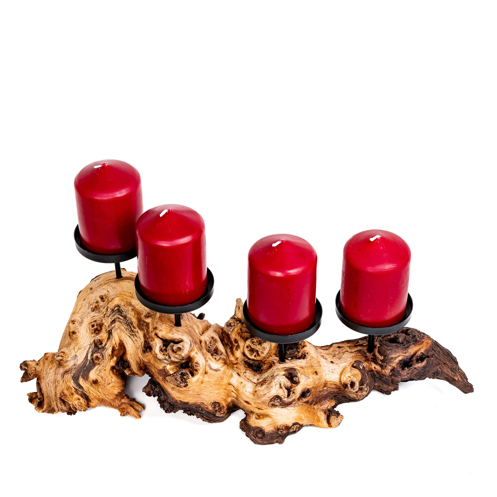 Beispielbild mit altroten Kerzen