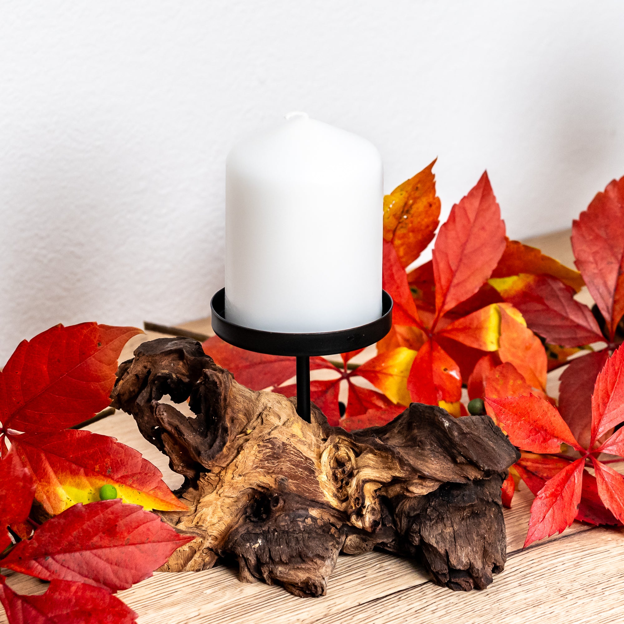 Kerzenhalter Kerzenständer Echtholzwurzel Kerze