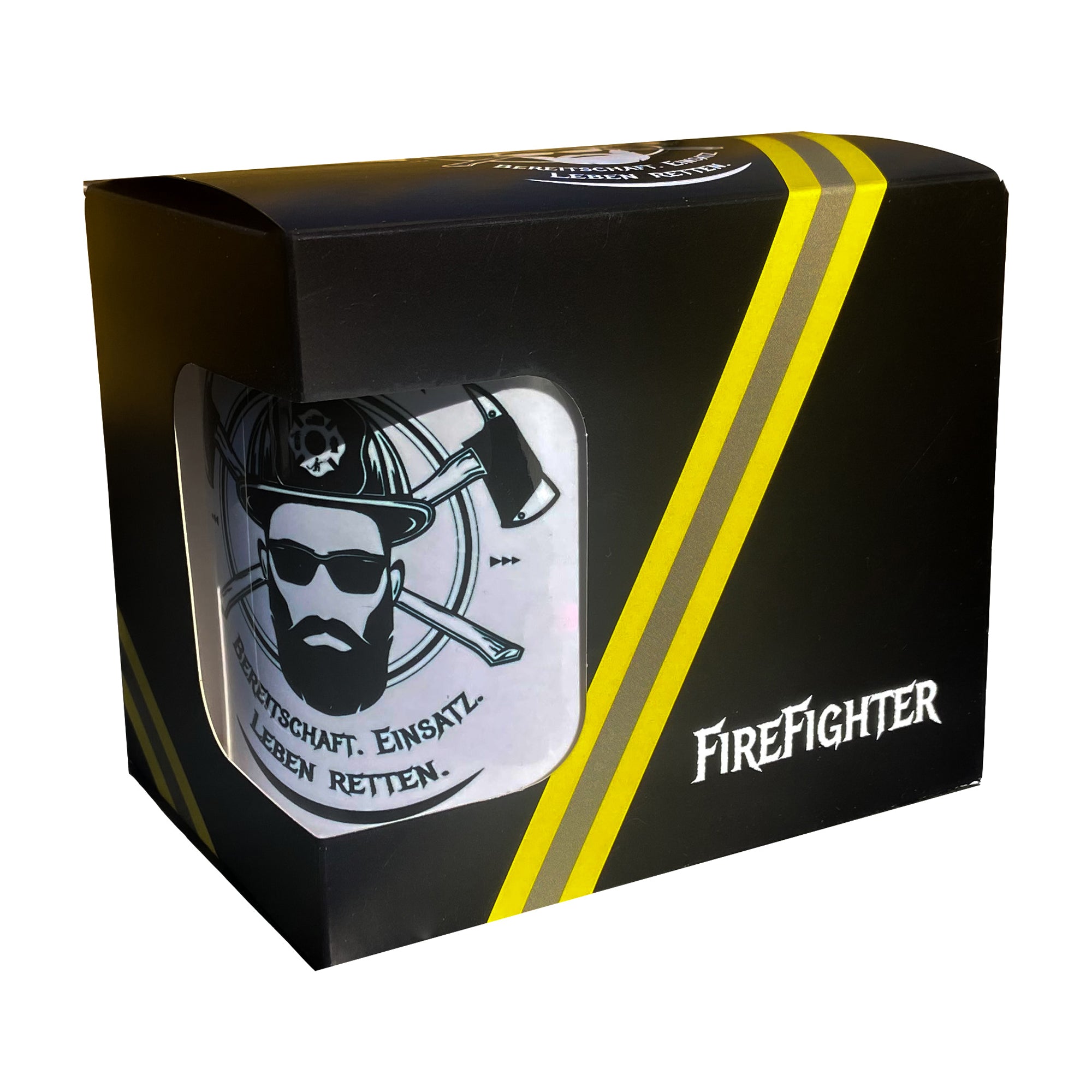 Feuerwehr Tasse mit Geschenkverpackung, Geschenk für Feuerwehrler