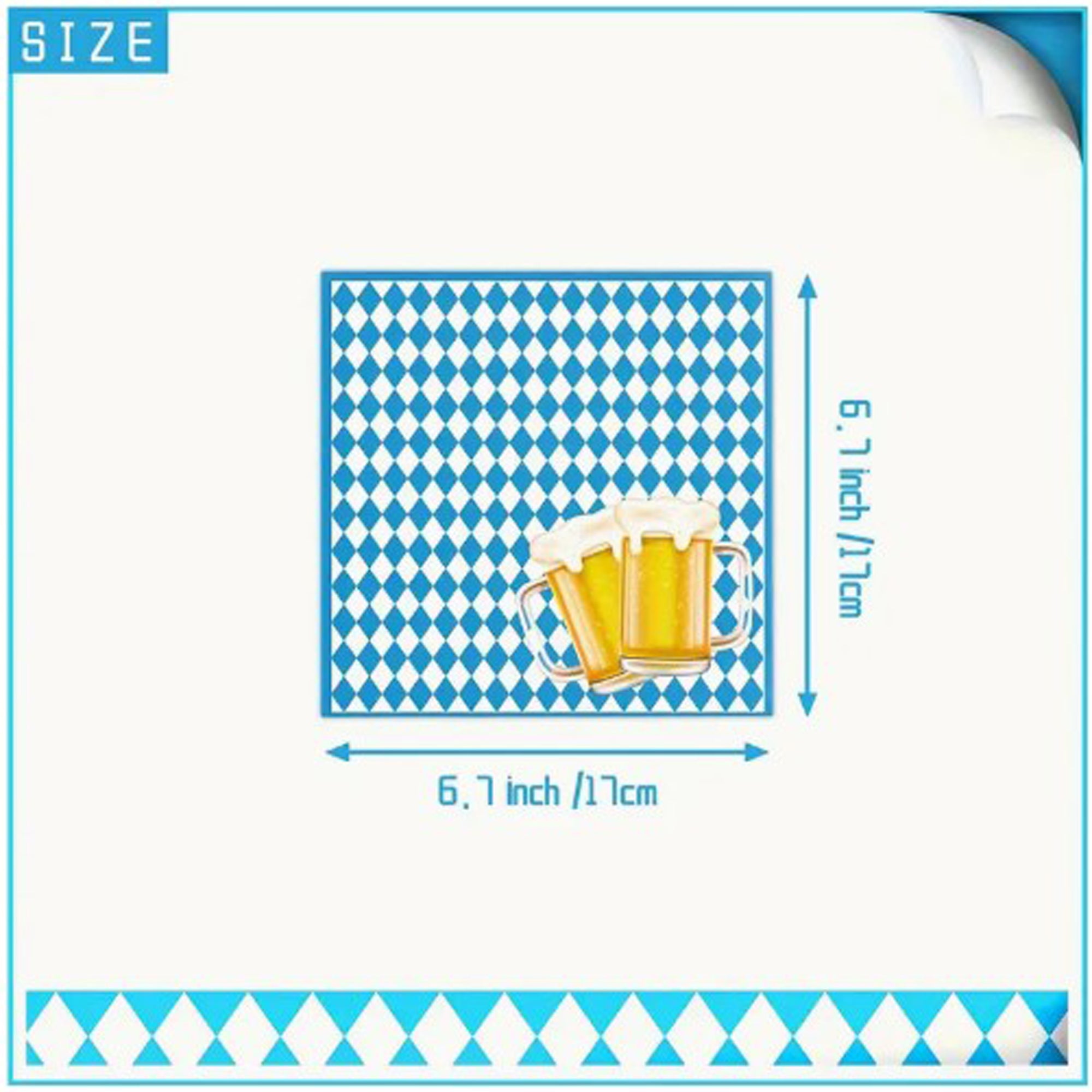 Oktoberfest Mottoparty Tischdekoration 60ig Teiliges Geschirrset