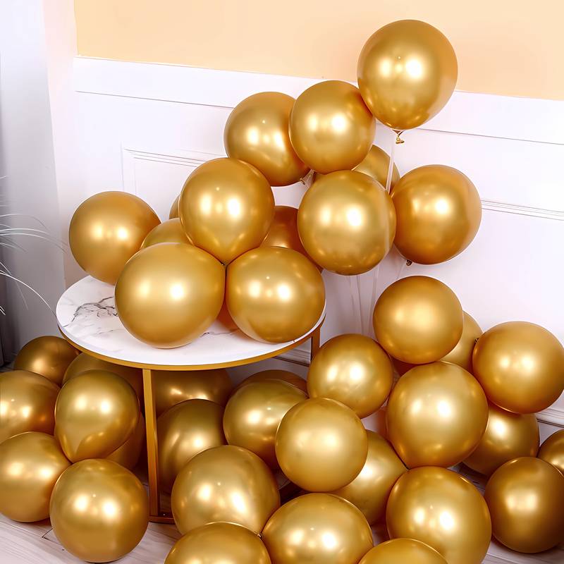 20 Luftballons gold metallic 25cm