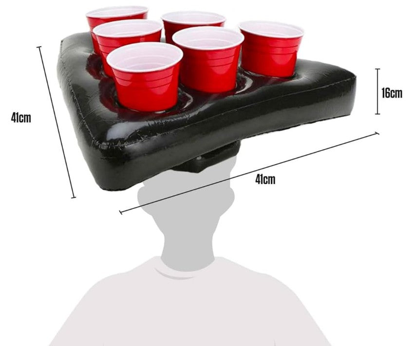 Beer Pong Mütze - BierPong für den Kopf - Trinkspiel