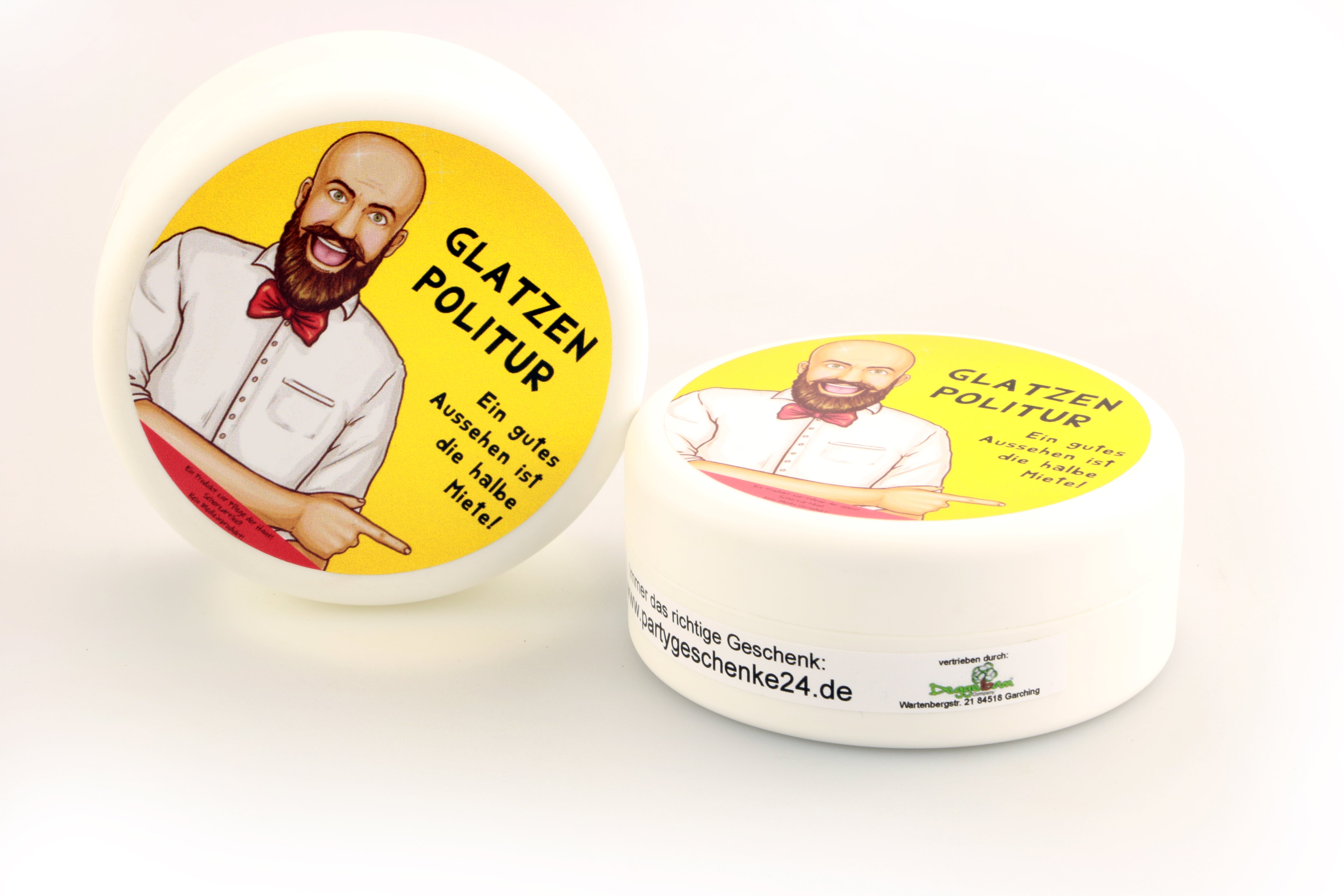 Die Glatzenpolitur - witziges Spassgeschenk für Glatzköpfe