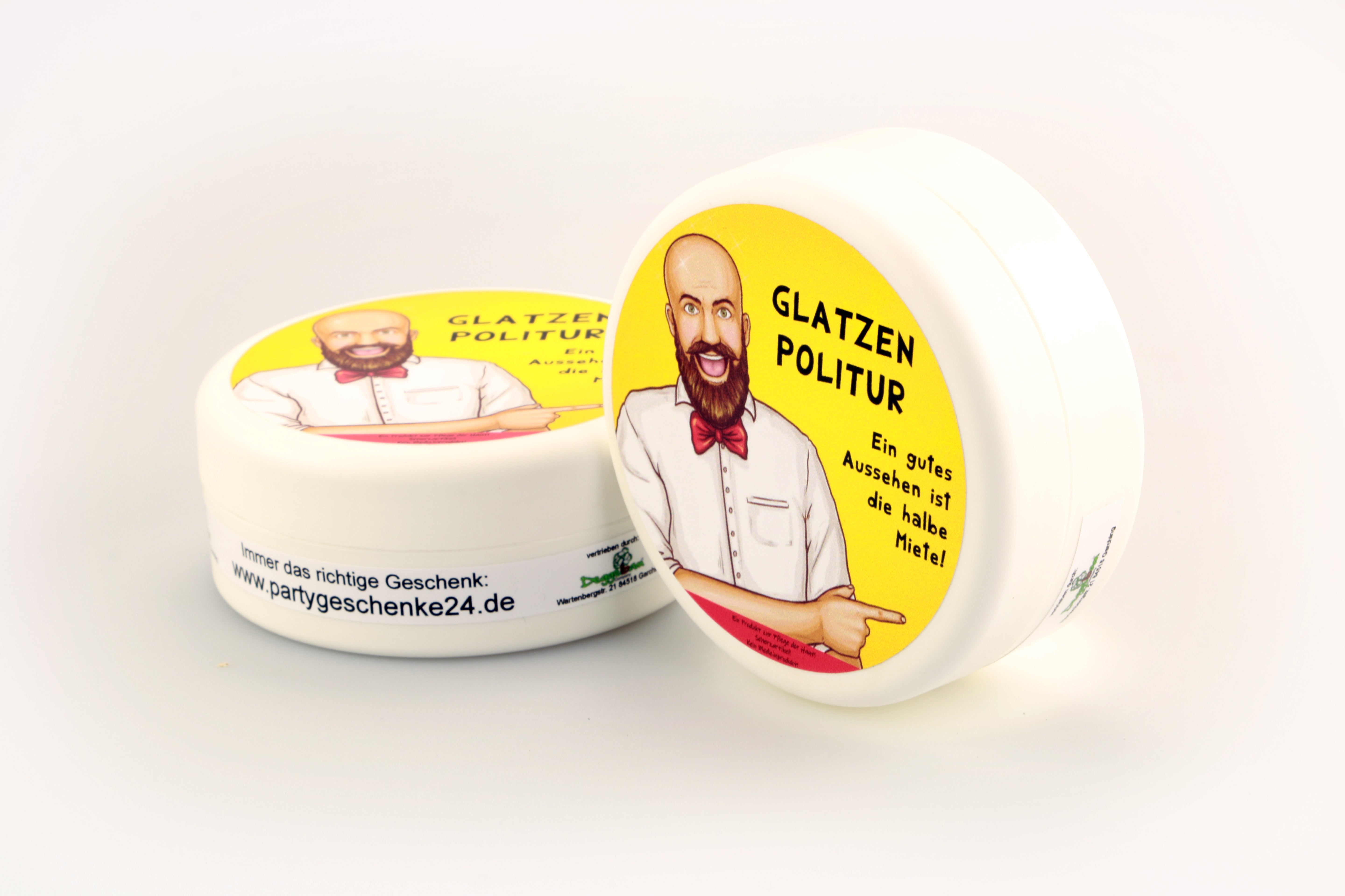 Die Glatzenpolitur - witziges Spassgeschenk für Glatzköpfe