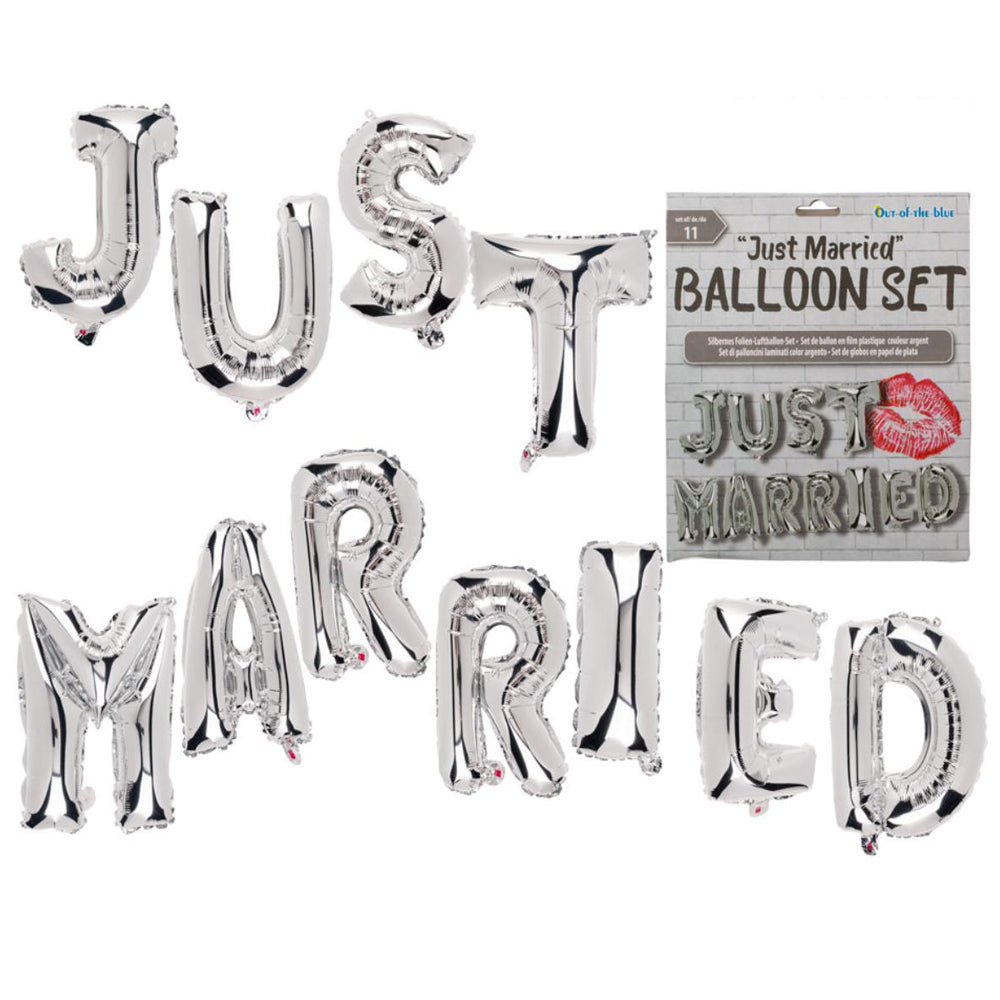 Hochzeit Dekoration Hochzeitsfeier Heiraten Braut Bräutigam Hochzeitsdekoration Folienluftballon Just Married