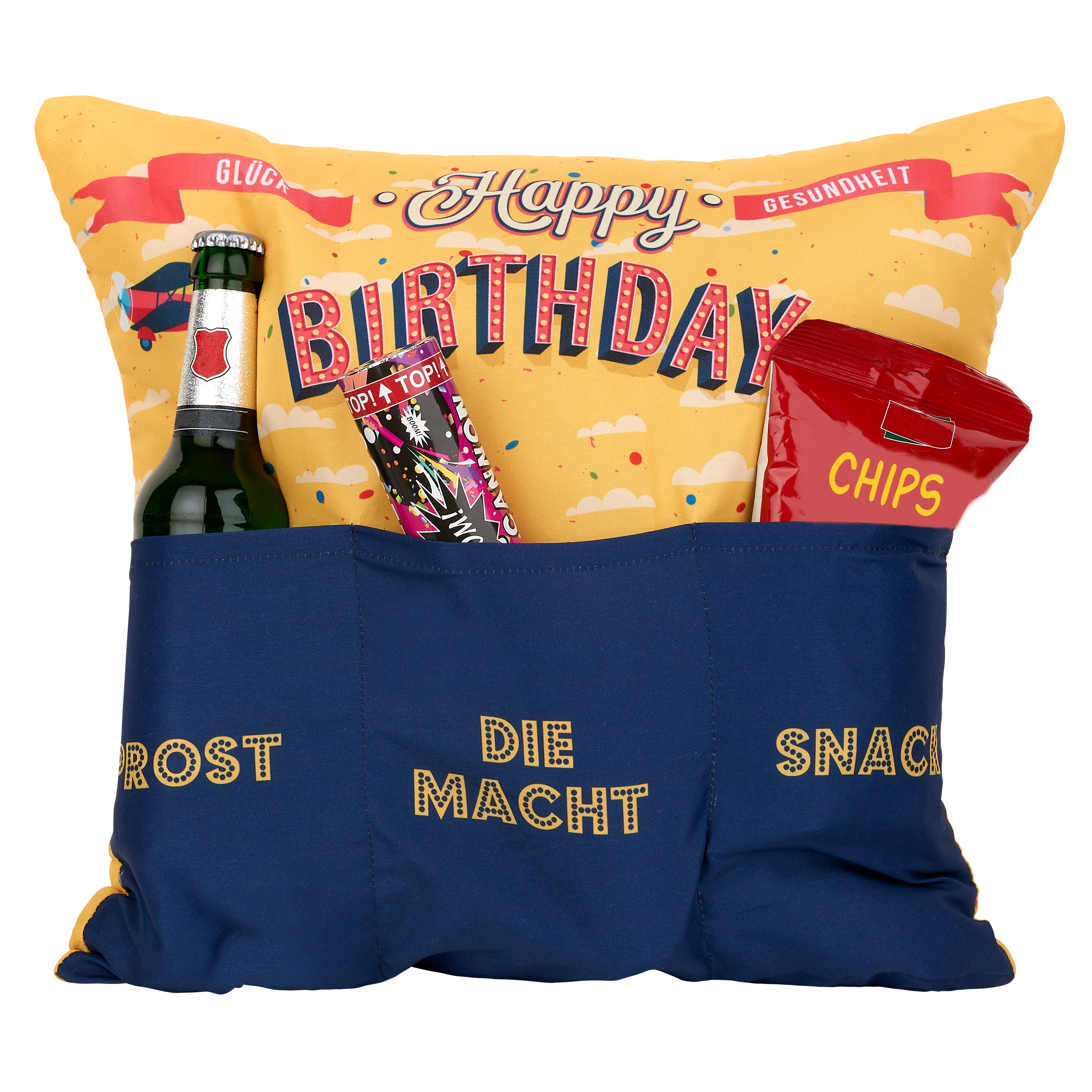 Geburtstagsgeschenk Kissen im Retro Style
