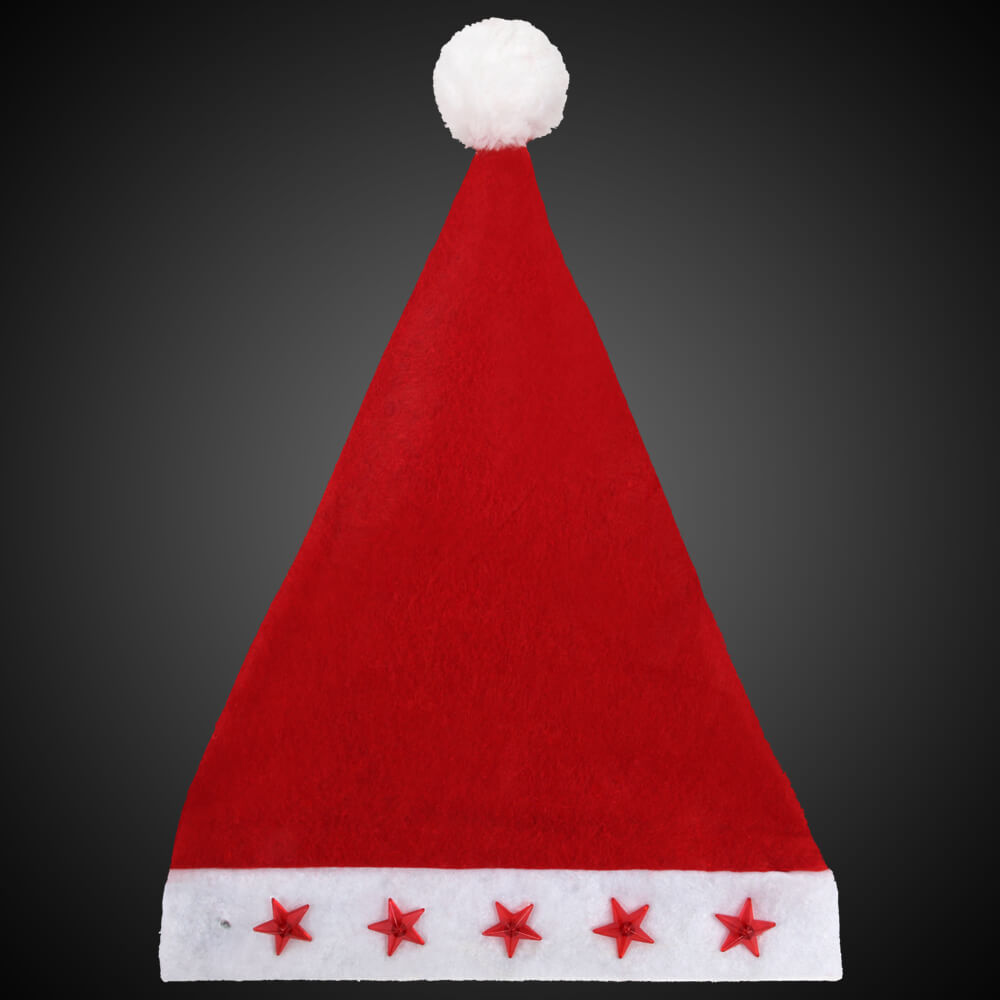 LED Weihnachtsmütze Nikolausmütze Weihnachtsmarkt Weihnachtsfeier