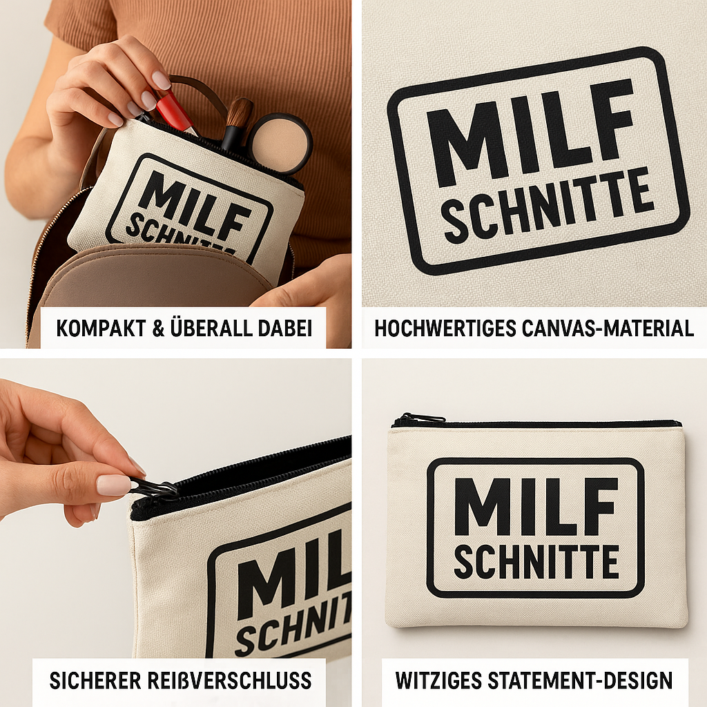 Schminktasche MILF Schnitte - Kosmetiktasche