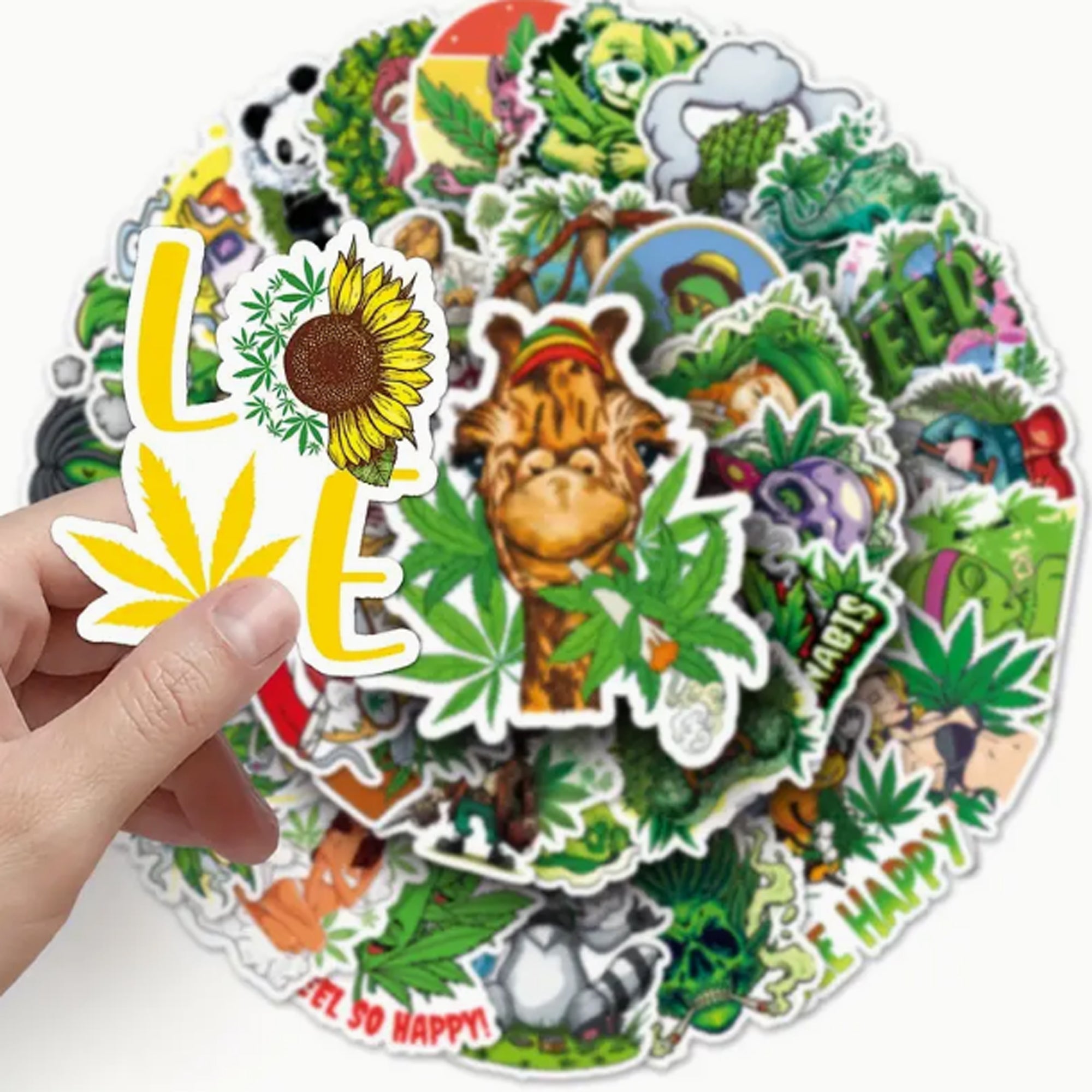 Marihuana Cannabis Bubaz Sticker Aufkleber