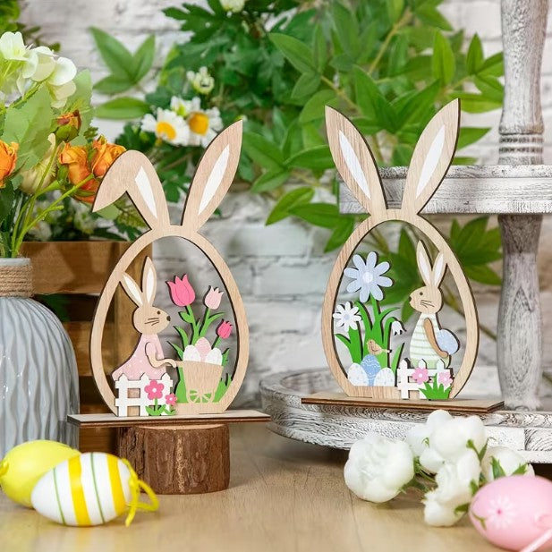 Osterdeko Ostern Hase Holzschild