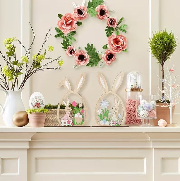 Osterdeko Ostern Hase Holzschild
