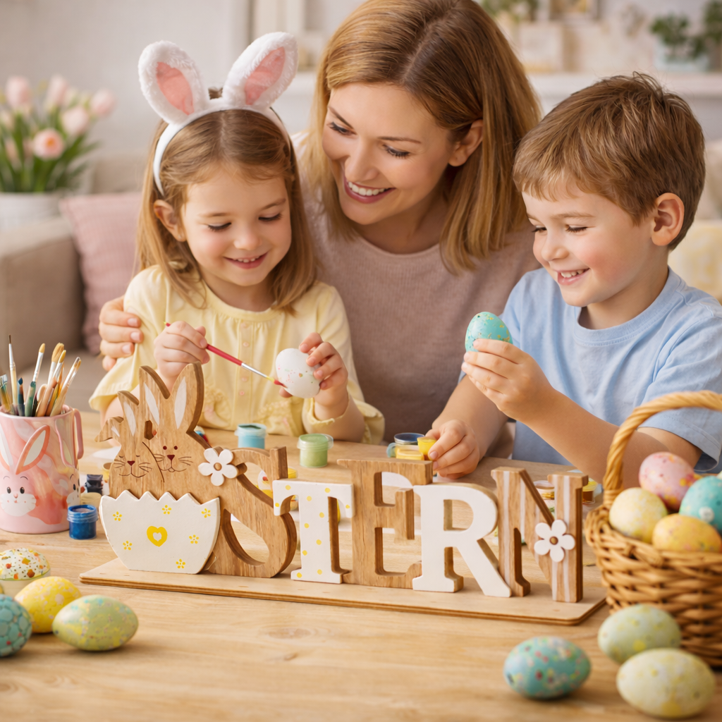 Osterdeko Ostern Hase Holzschild