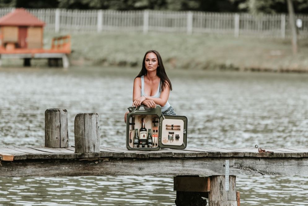Männerhandtasche mal anders -Power of Silence- Die Minibar für echte Fischer