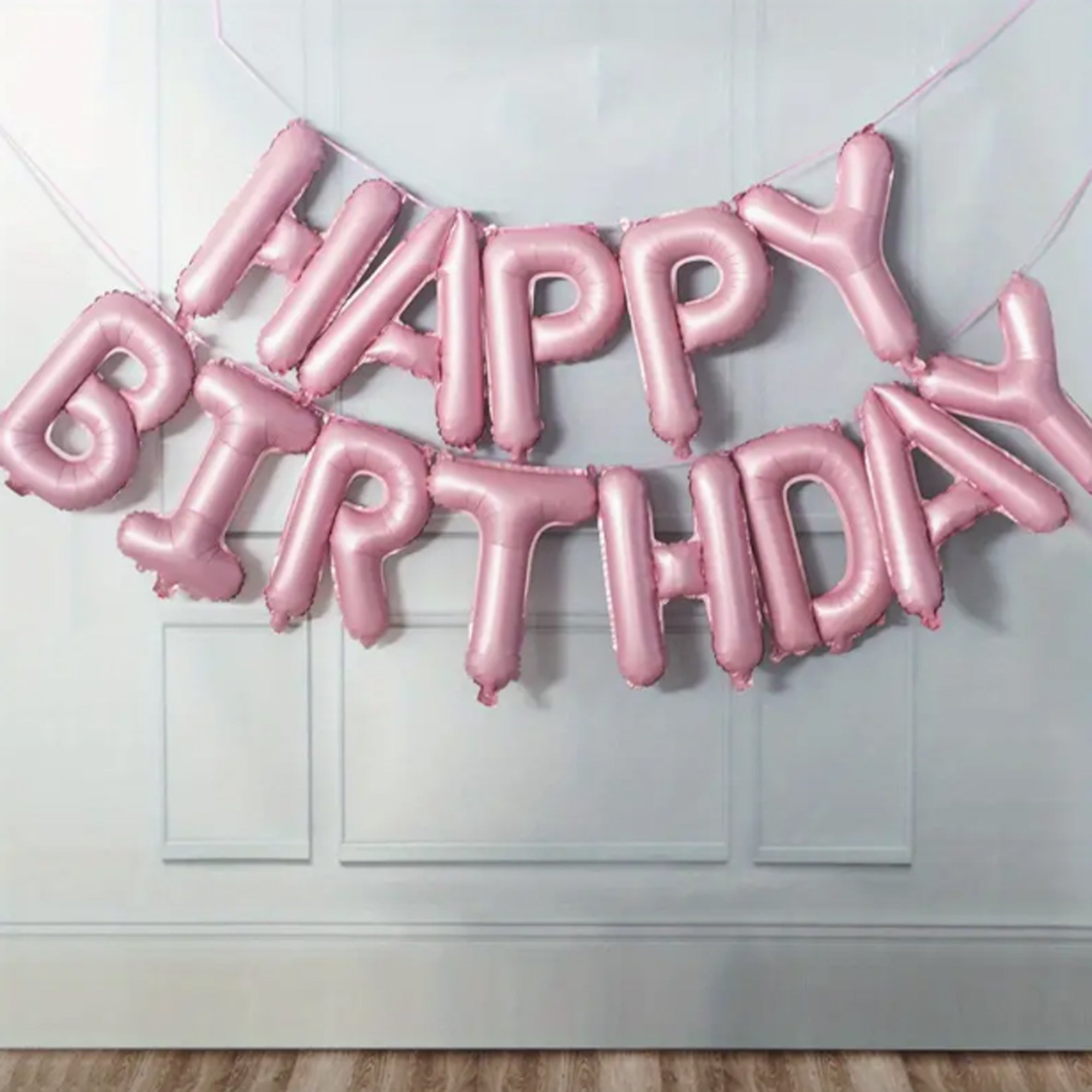 Geburtstagsdekoration Happy Birthday Schriftzug Luftballons