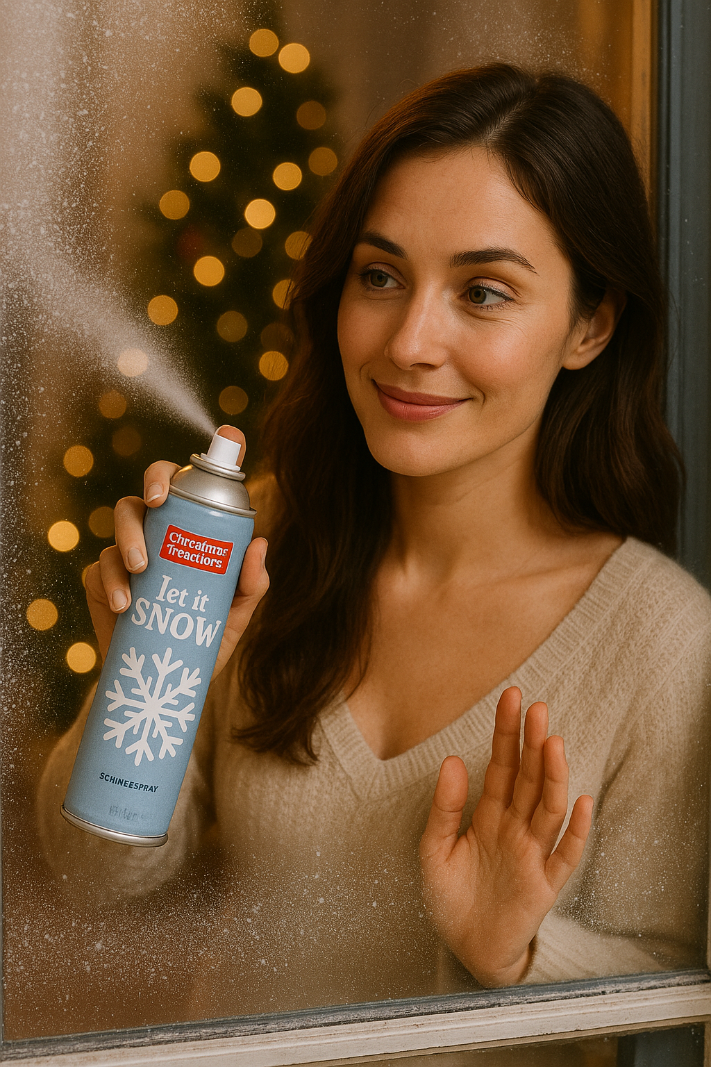 Weihnachtliches Schneespray 150 ml – Kunstschnee für Fenster & Weihnachtsdeko