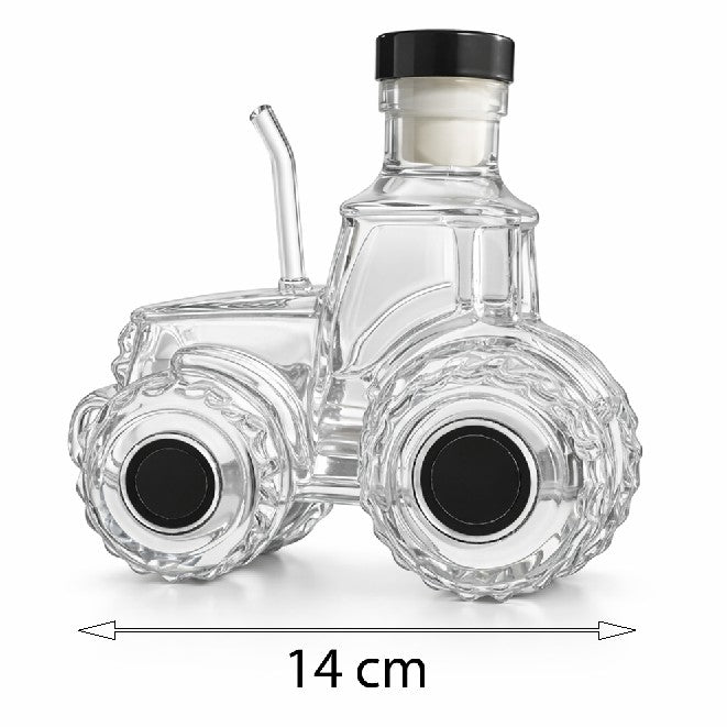 Bulldog Traktor Glaskaraffe 300 ml – Karaffe in Traktorform Männergeschenk!