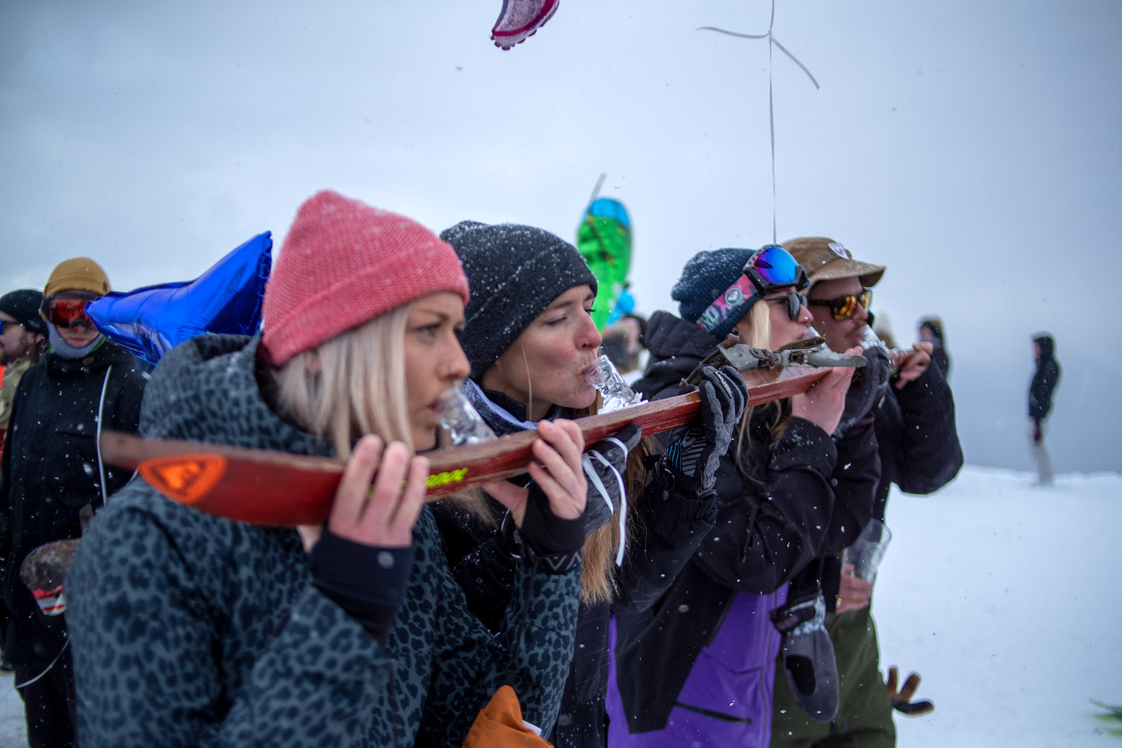 Eiswürfelform Skipiste Weltneuheit für Skigläser