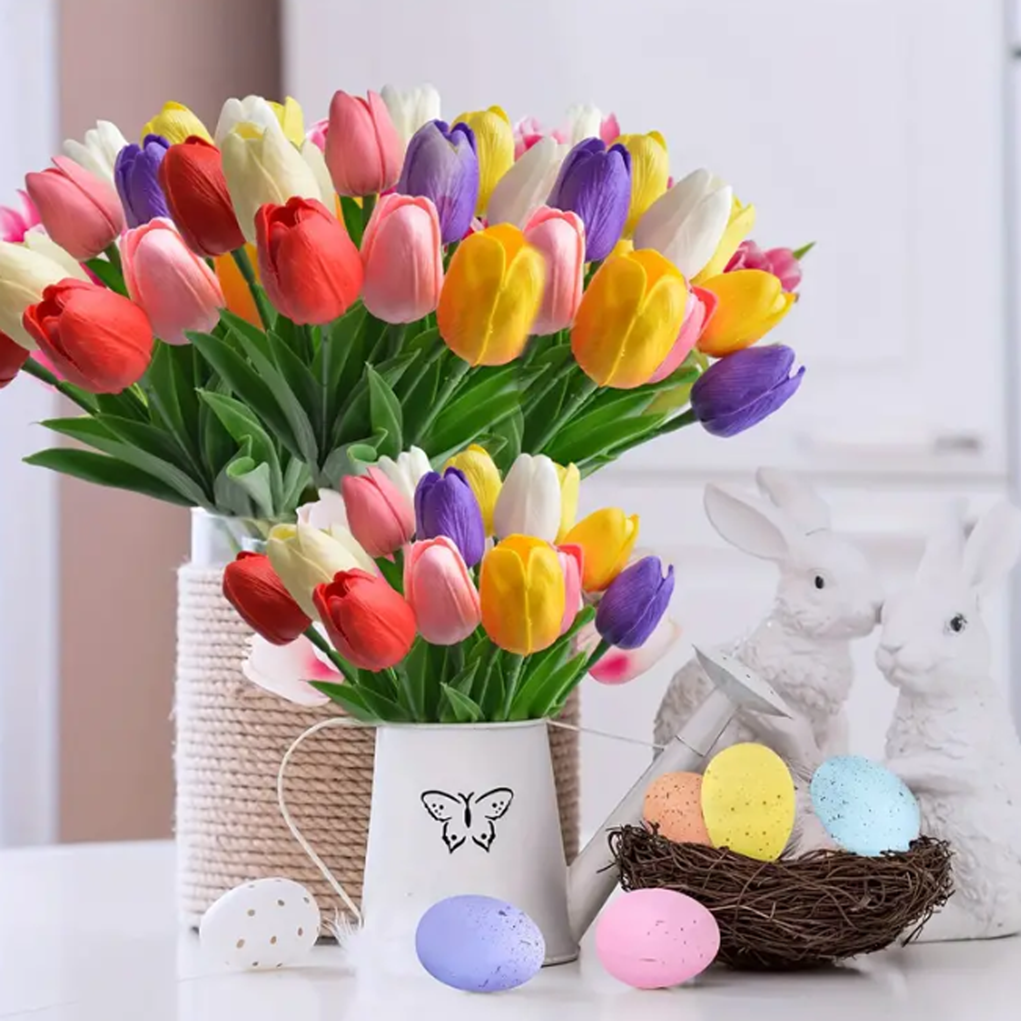 12 Stück wunderschöne bunte Tulpen