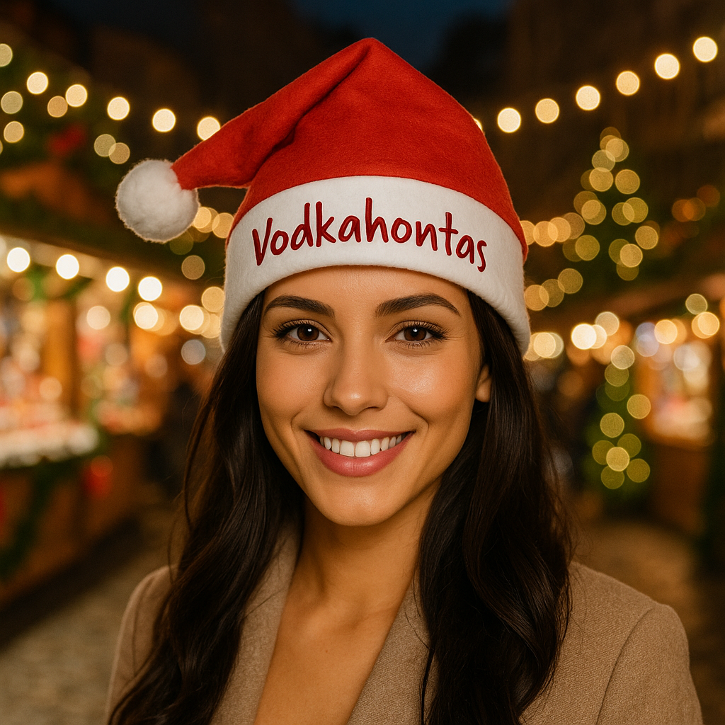 Weihnachtsmützen Nikolausmützen mit Aufschrift