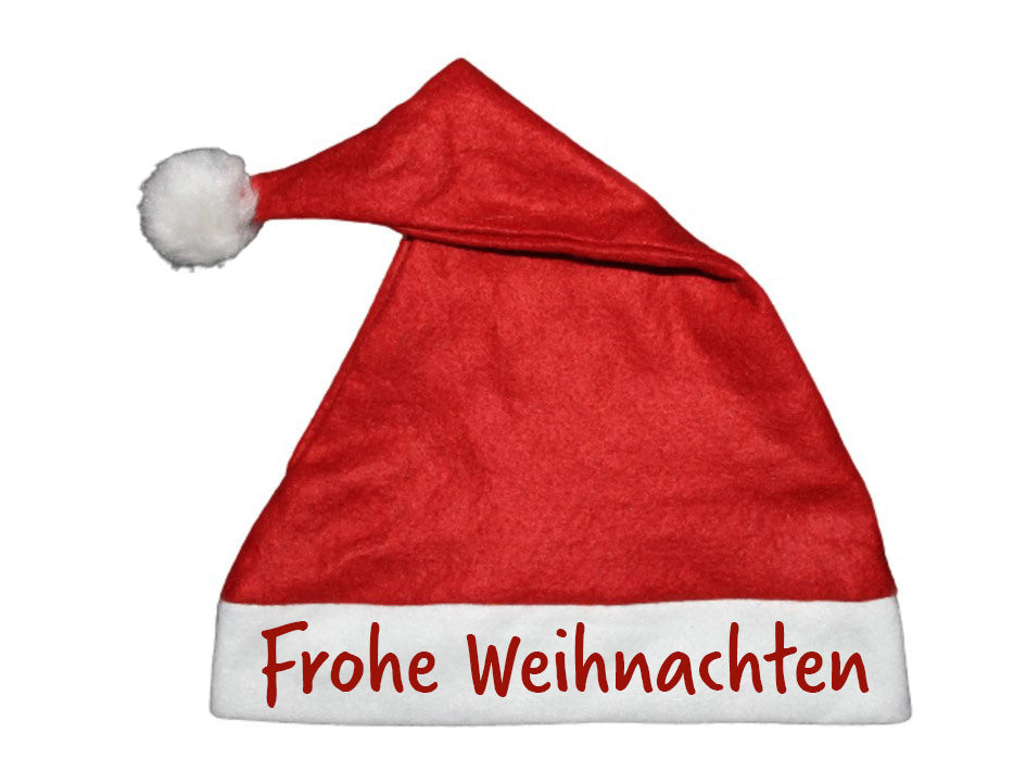 Weihnachtsmütze mit Spruch | Nikolausmütze | Weihnachtsmarkt