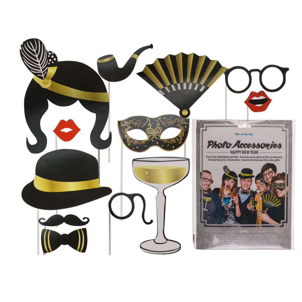 Selfie Selphy Selphie Accessoires Foto Bilder Weihnachten Firmenfeier Oktoberfest Bier Bierfest Happy new Yeahr Zylinder Hut Brille 