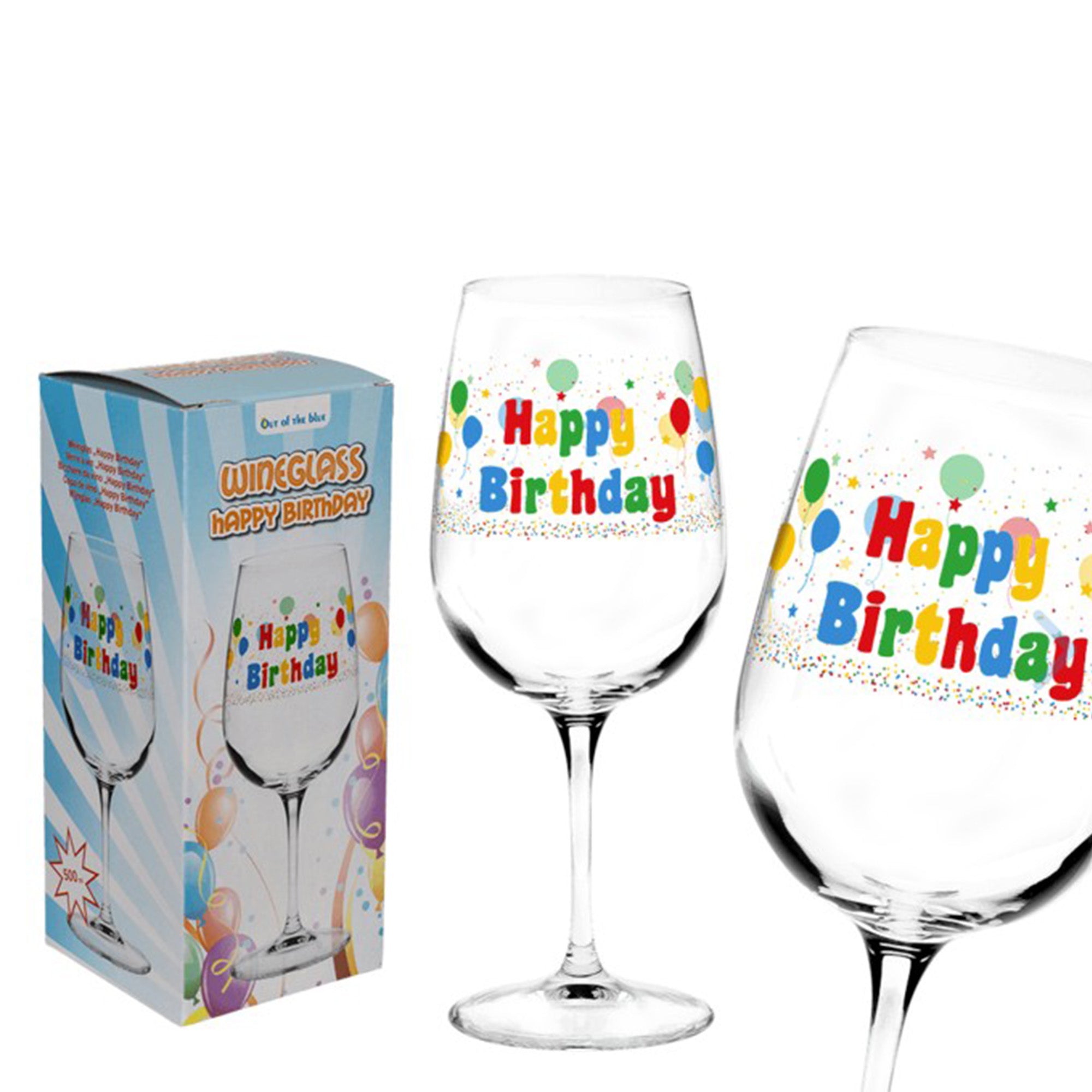 🎉 Weinglas „Happy Birthday“ – Das perfekte Geschenk zum Geburtstag | Geschenkidee für Freundin, Mama, beste Freundin, BFF, Schwester oder Kollegin