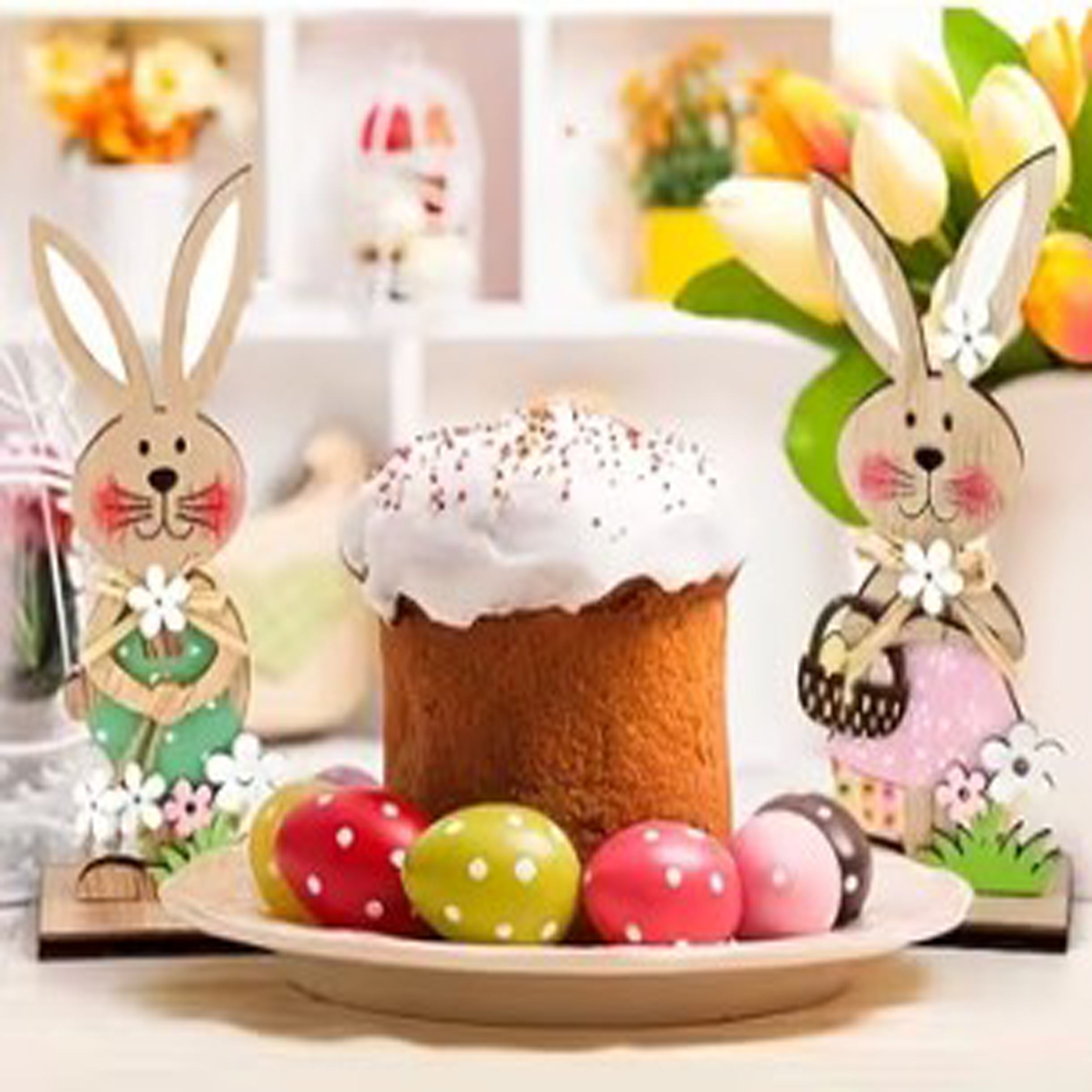 Osterhasen Osterdeko Deko Frühlingsdekoration