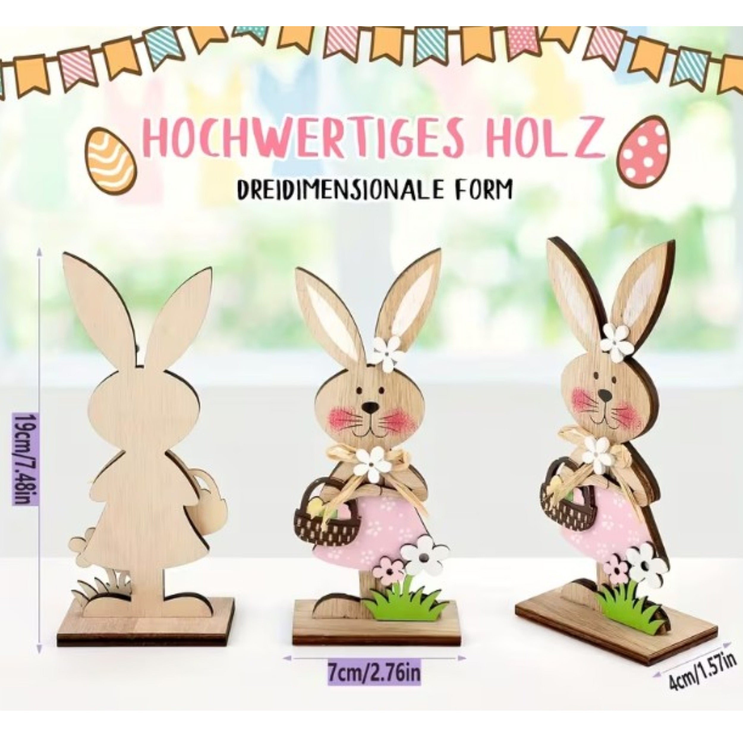 Osterhasen Osterdeko Deko Frühlingsdekoration