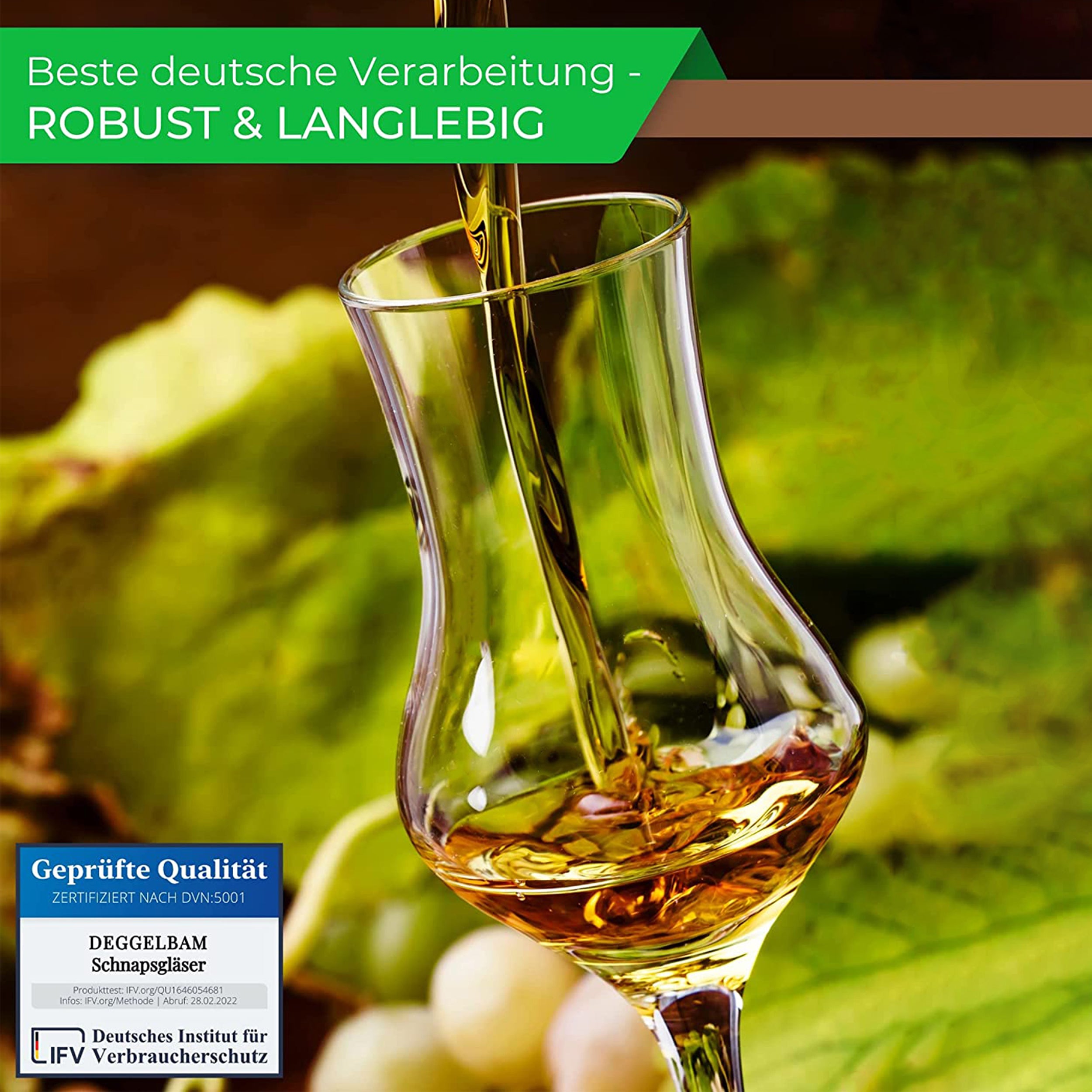 Grappaglas ohne Fuss 80ml Schnapsglas Leonardo Daily