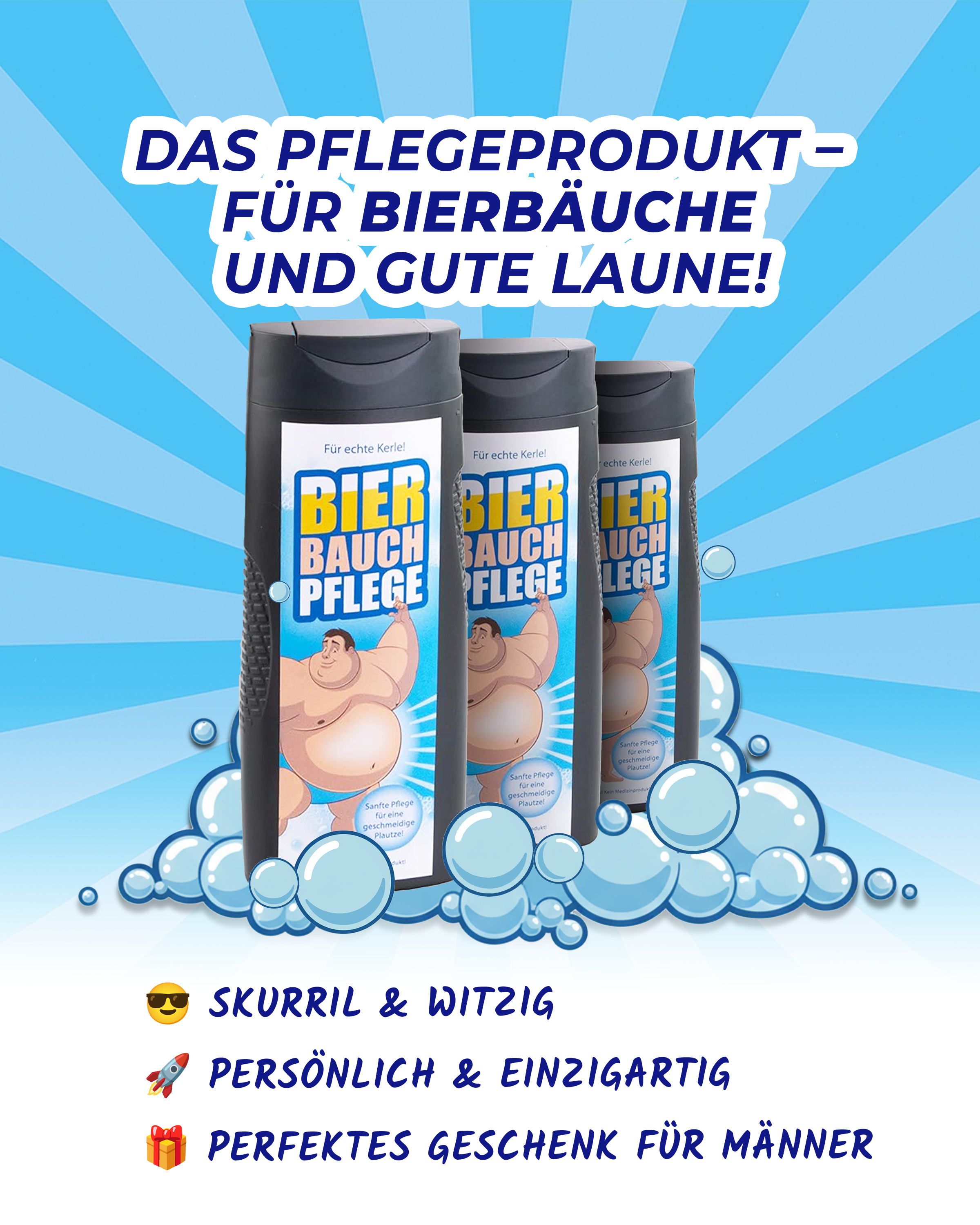 Die Bierbauchpflege für den Mann