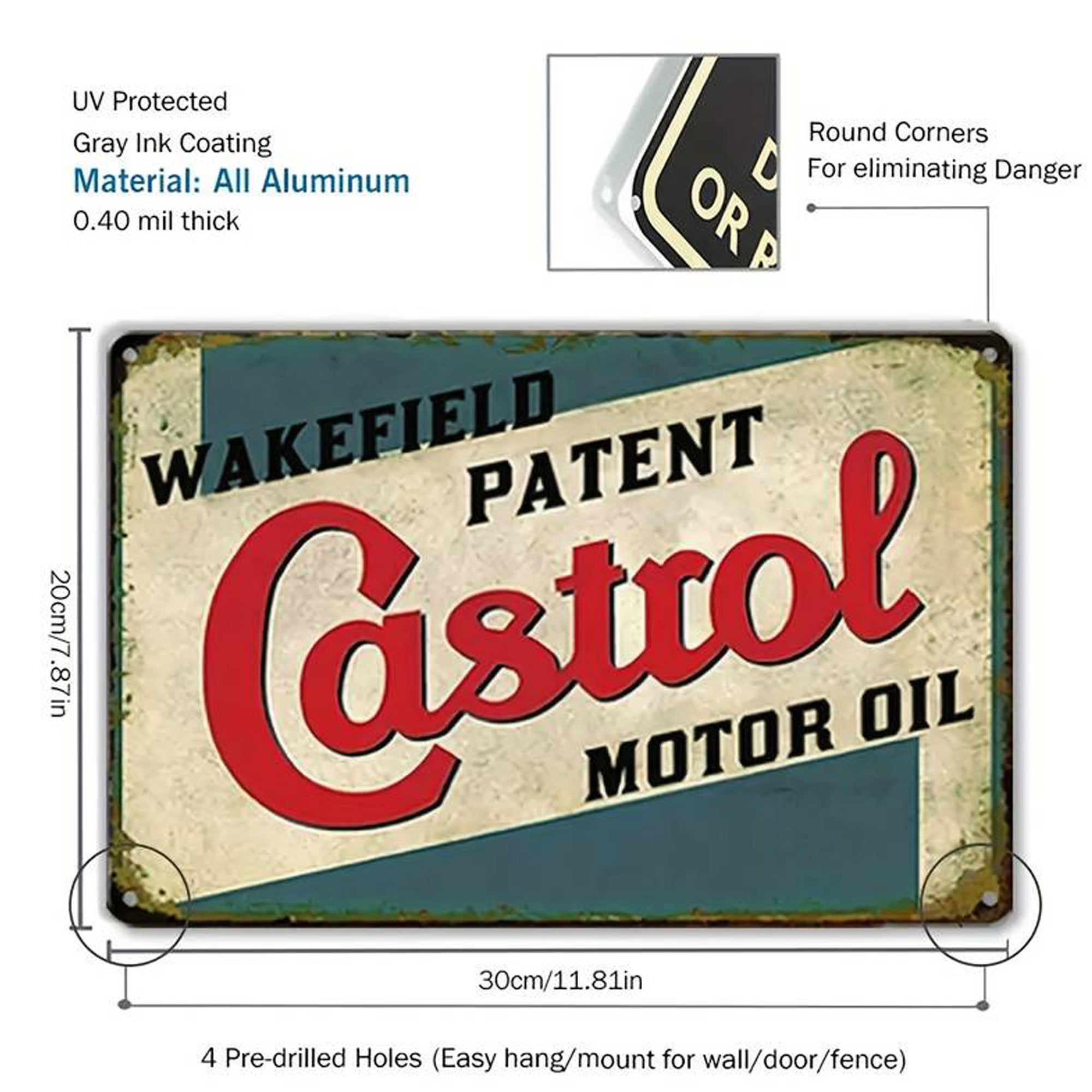 Versch. Blechschilder Retro USA 30cmx20cm