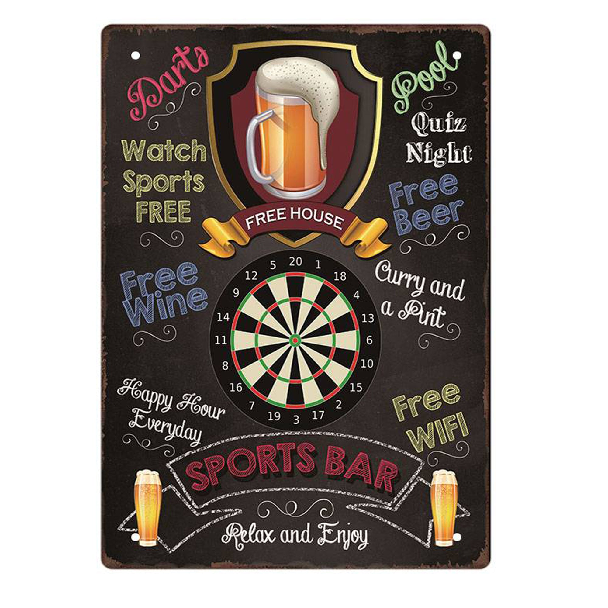 Versch. Blechschilder Retro USA 30cmx20cm