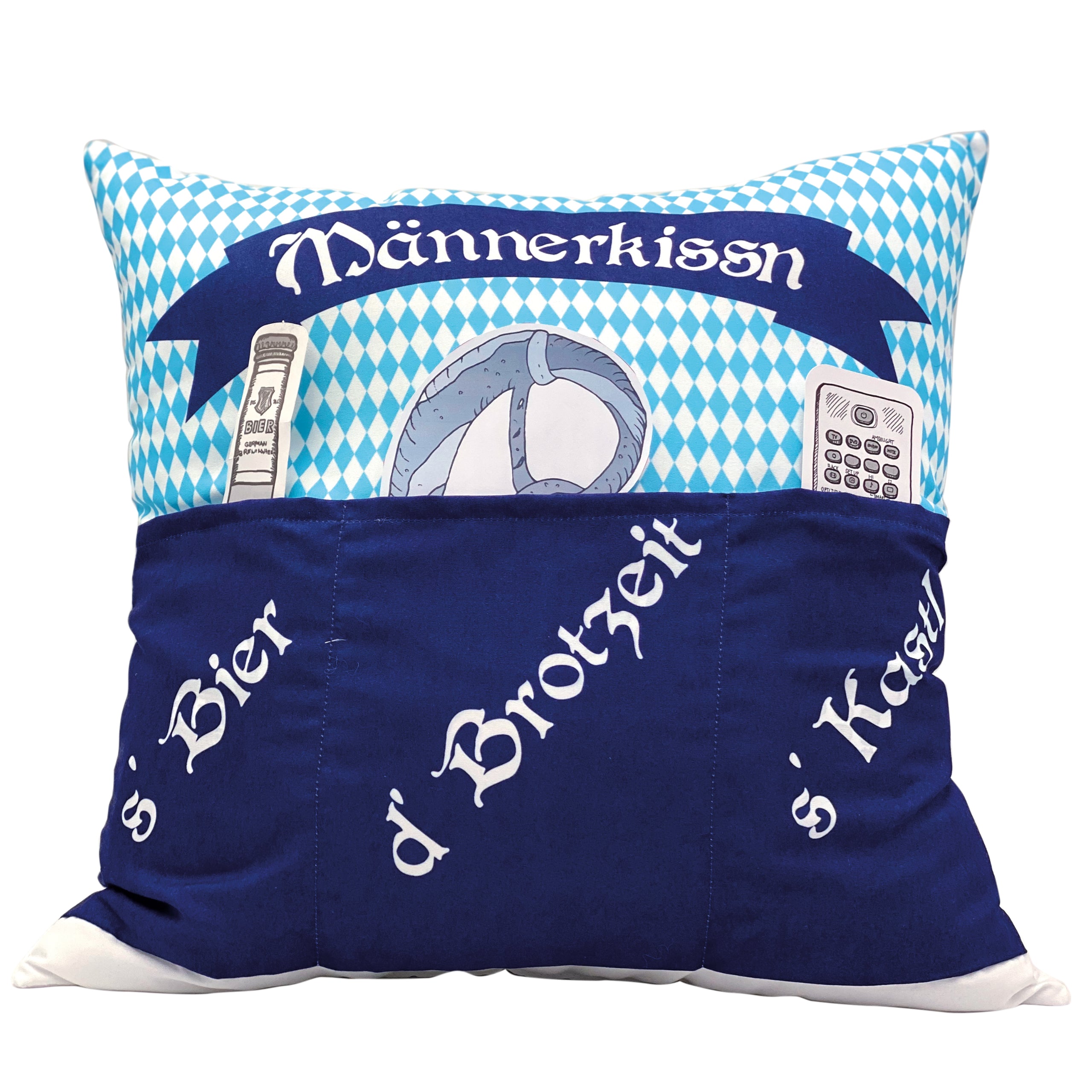 Bayrisches Männerkissen – Sofahelden – Männerabend – Geschenk für Bayern Fans