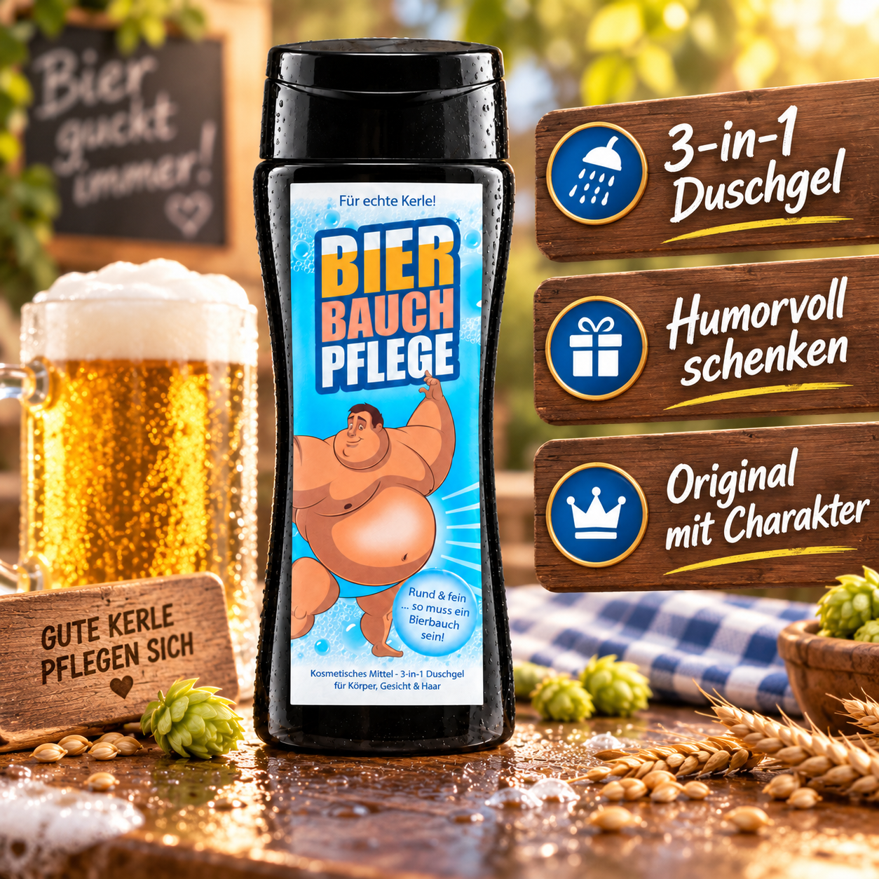 Die Bierbauchpflege für den Mann