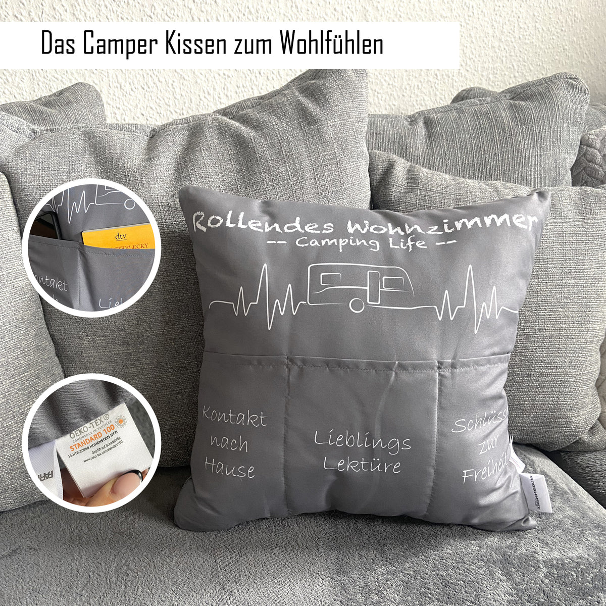 CamperKissen // Kissen für echte Camper Freunde // Camping Wohnmobil A