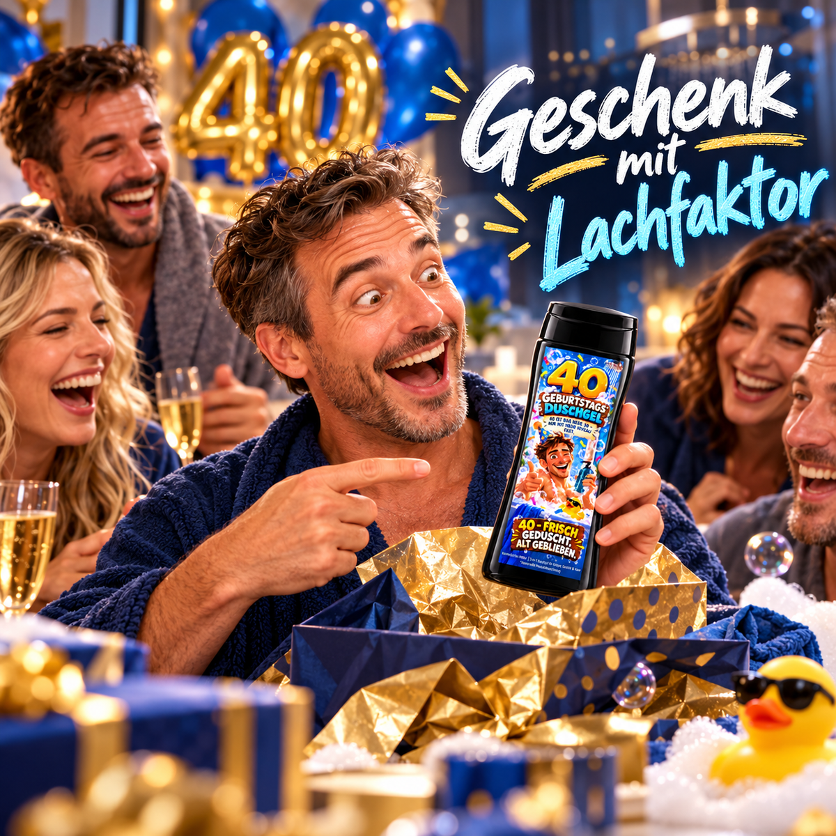 40er Duschgel – lustiges 3-in-1 Duschgel zum 40. Geburtstag
