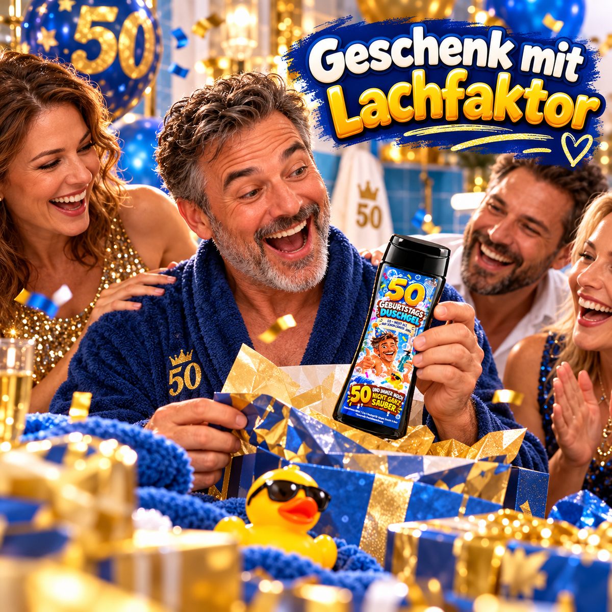 50er Duschgel – lustiges 3-in-1 Duschgel zum 50. Geburtstag