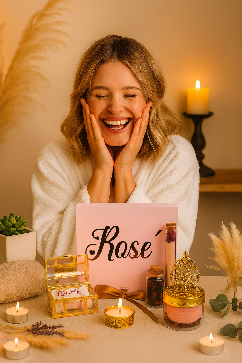 Geschenkbox "Rosè" Wellnesbox Baden