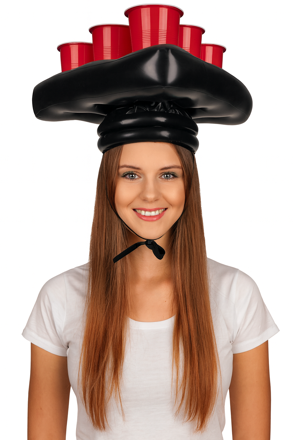 Beer Pong Mütze - BierPong für den Kopf - Trinkspiel