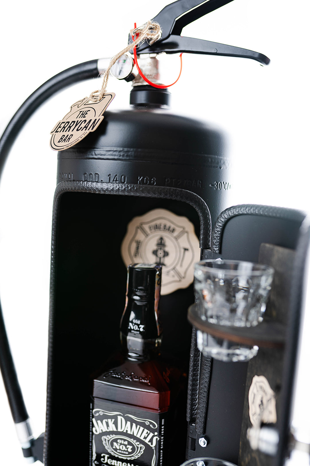 Firebar Männerhandtasche Männergeschenk Dekoration Minibar Feuerlöscher