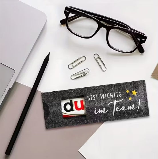 Filzhülle für Schokoriegel – das kleine Geschenk, das groß ankommt